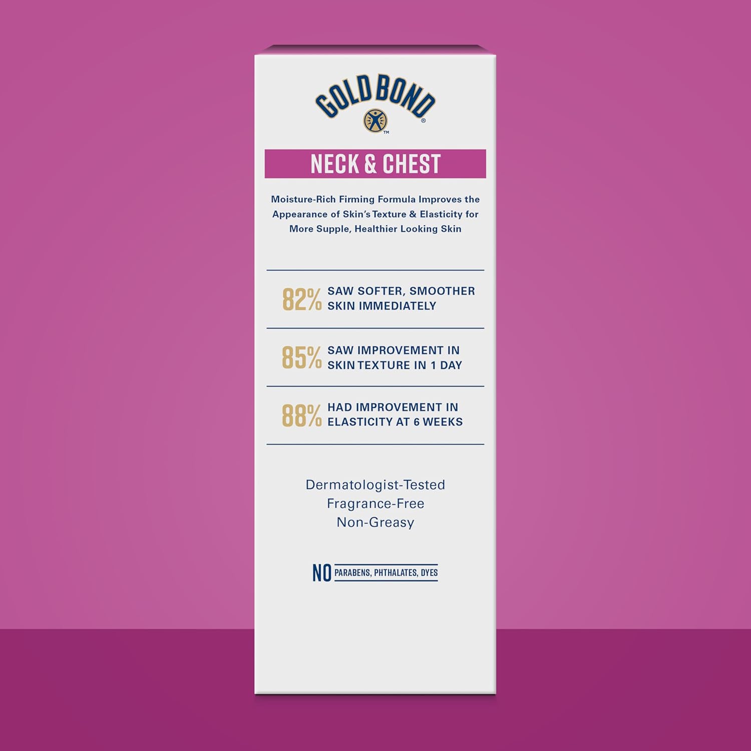Gold Bond Age Renew Neck & Chest Firming Age Renew Cream, 2 oz | Firmer-looking skin, hyaluronic acid neck firming cream, improves elasticity and texture, dermatologist and clinically tested