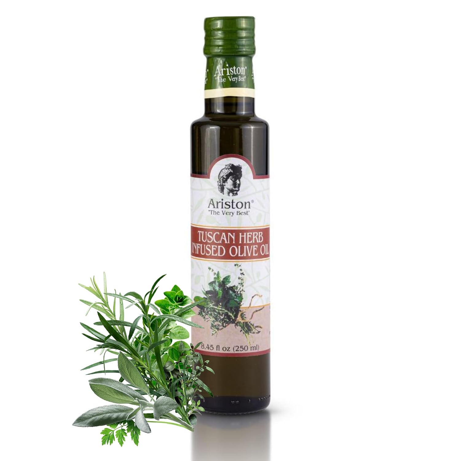 Ariston Organic Greek Olive Oil Extra Virgin, Lemon Infused, 8.45 Fl Oz | Cold Pressed Olive Oil Bottle from Greece for Cooking, Salad Dressing, Marinade & Bruschetta, Everyday Kitchen Use