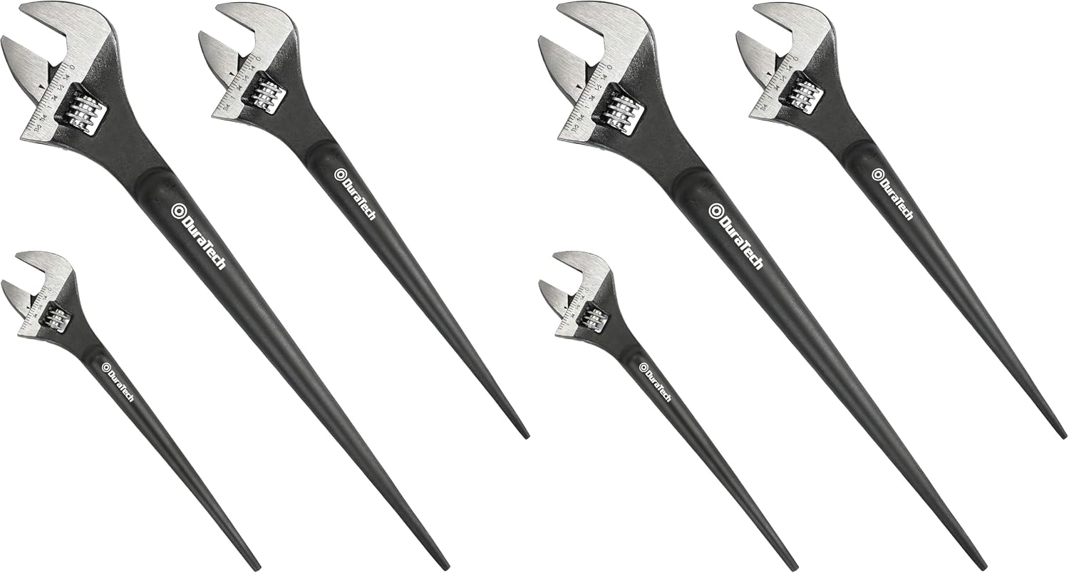 DURATECH 8-Inch Adjustable Construction Spud Wrench