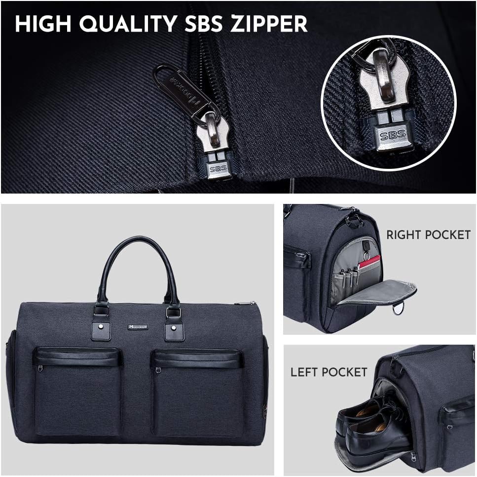 Garment Bags for Travel, 45L Carry on Convertible Garment Duffle bag