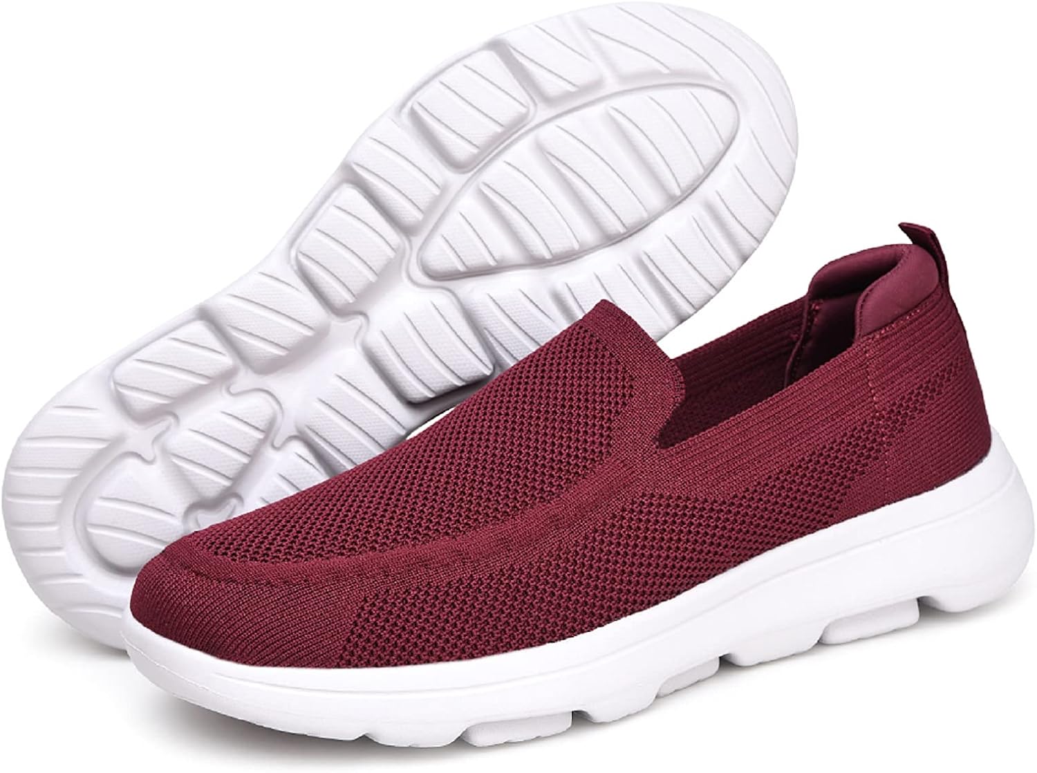 konhill Mens Slip On Shoes Lightweight Walking Shoes Anti Slip