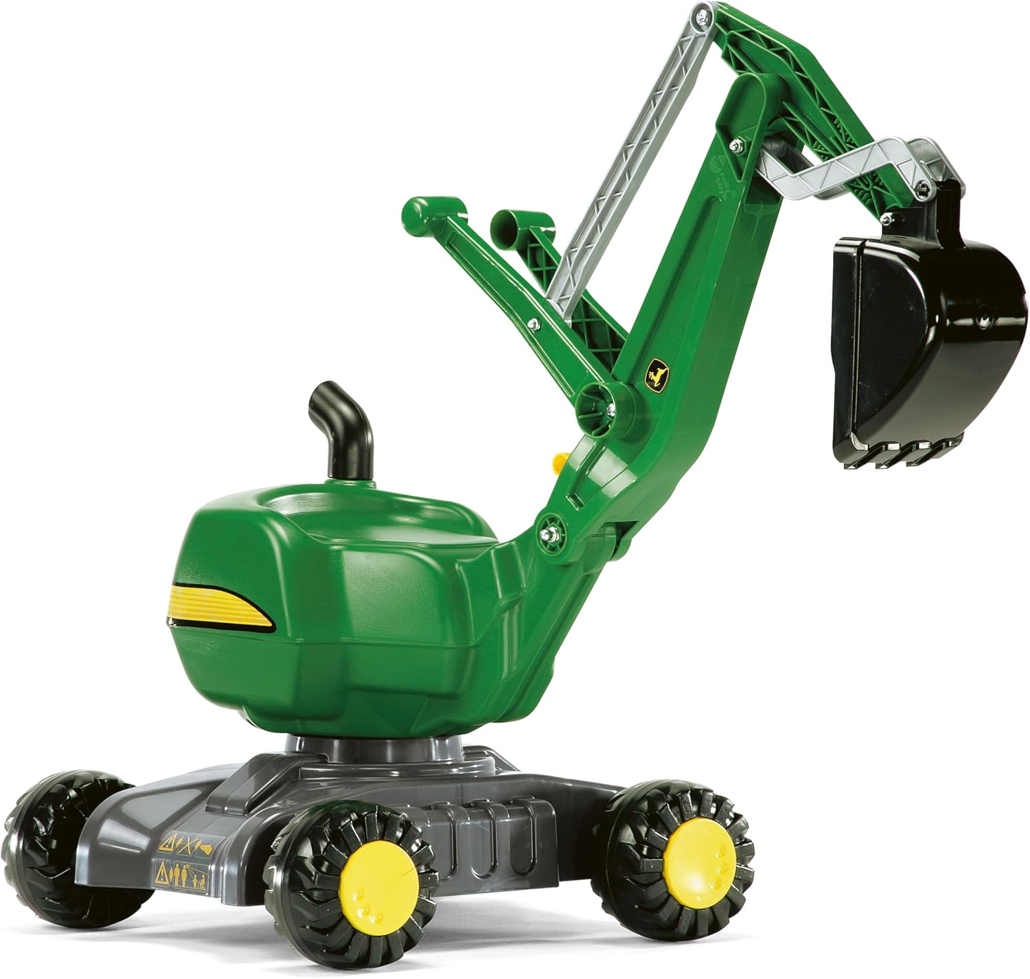 rolly toys John Deere Ride-On: 360-Degree Excavator Shovel/Digger, Youth Ages 3+