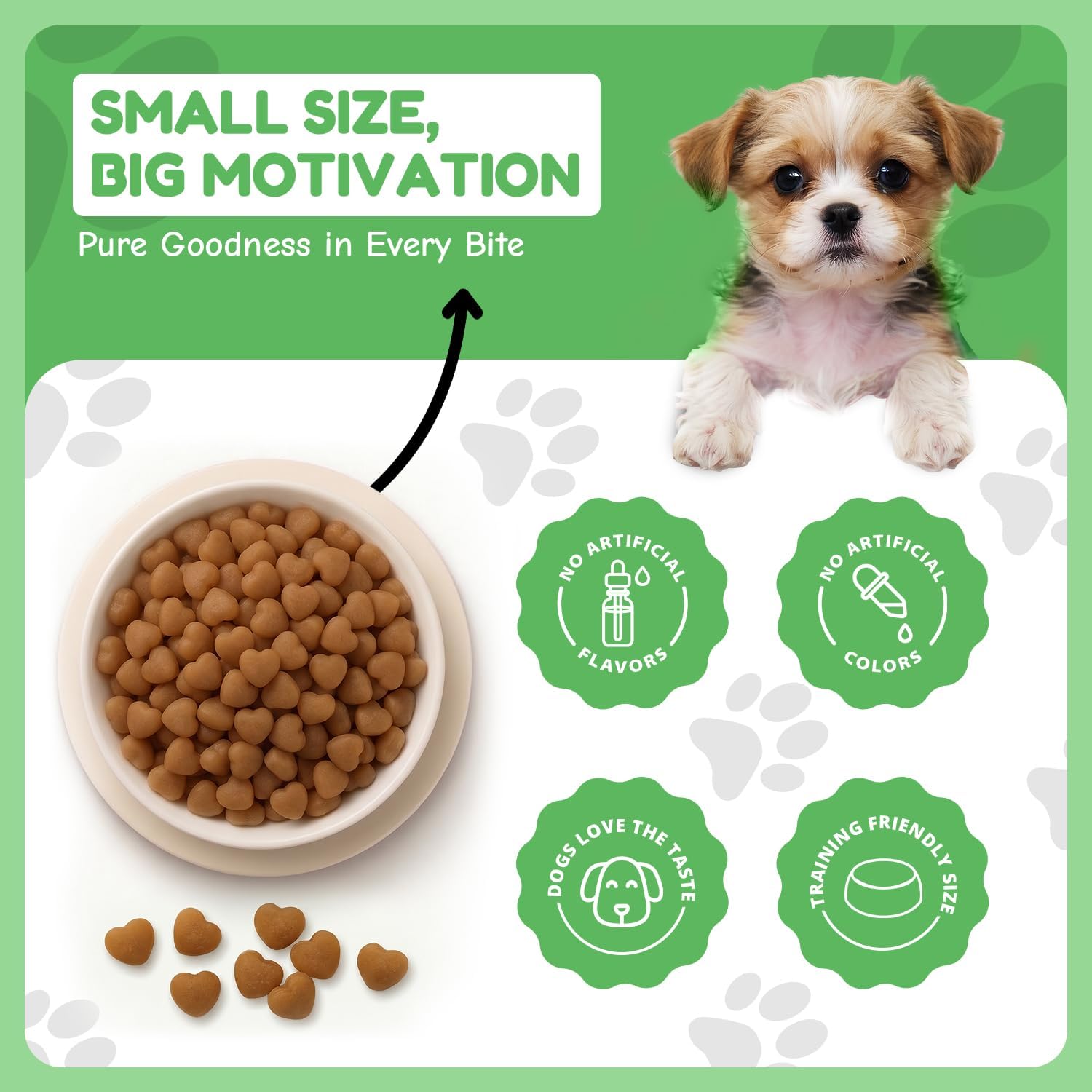 Loving Pets Houndations Chicken Dog Training Treats | All Natural | 2.6 Calories Per Treat | Grain-Free, Wheat-Free, Gluten-Free & Corn-Free | for Small Dogs & Puppies, 4 oz