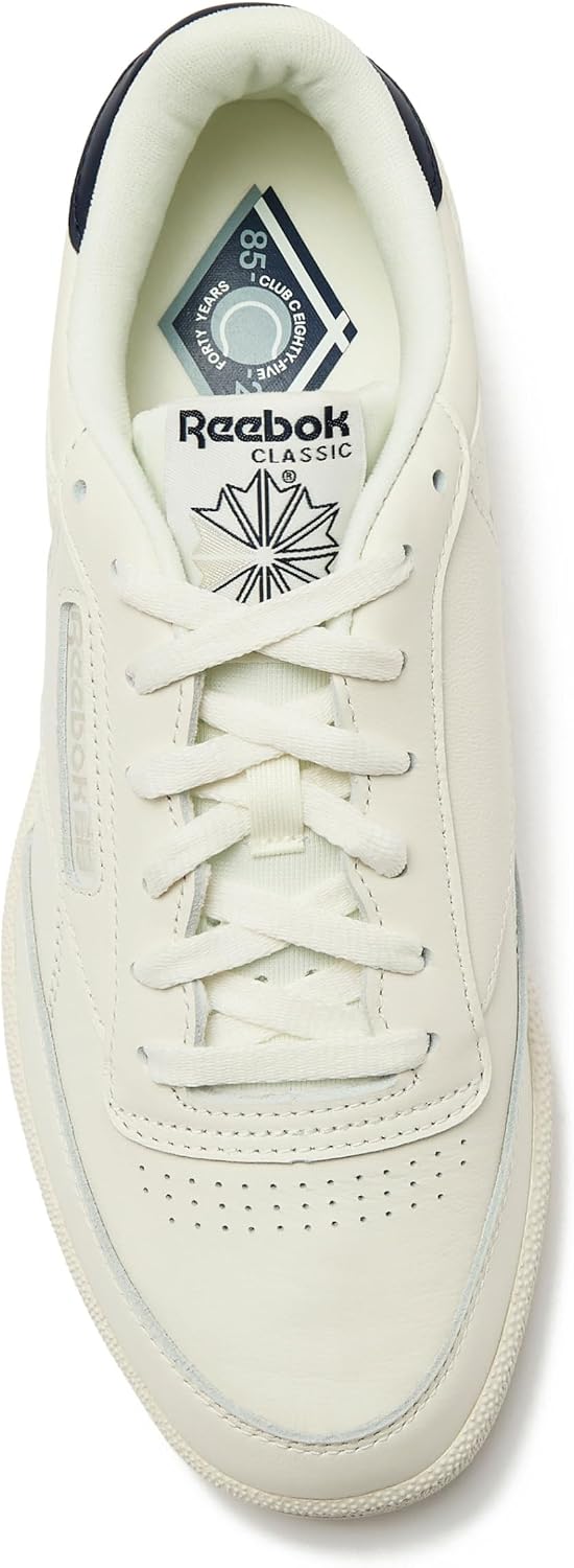 Reebok Club C 85 Mens Tennis Shoes, Casual Fashion White Sneakers for Men