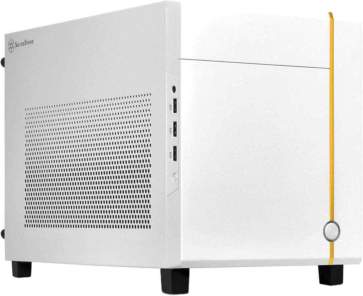 Silverstone Technology SUGO 14, SG14, Black, Mini-ITX Cube Chassis, Supports 3 Slot Full Length GPUs/ATX PSU / 240mm AIO, 4 Removable Panels
