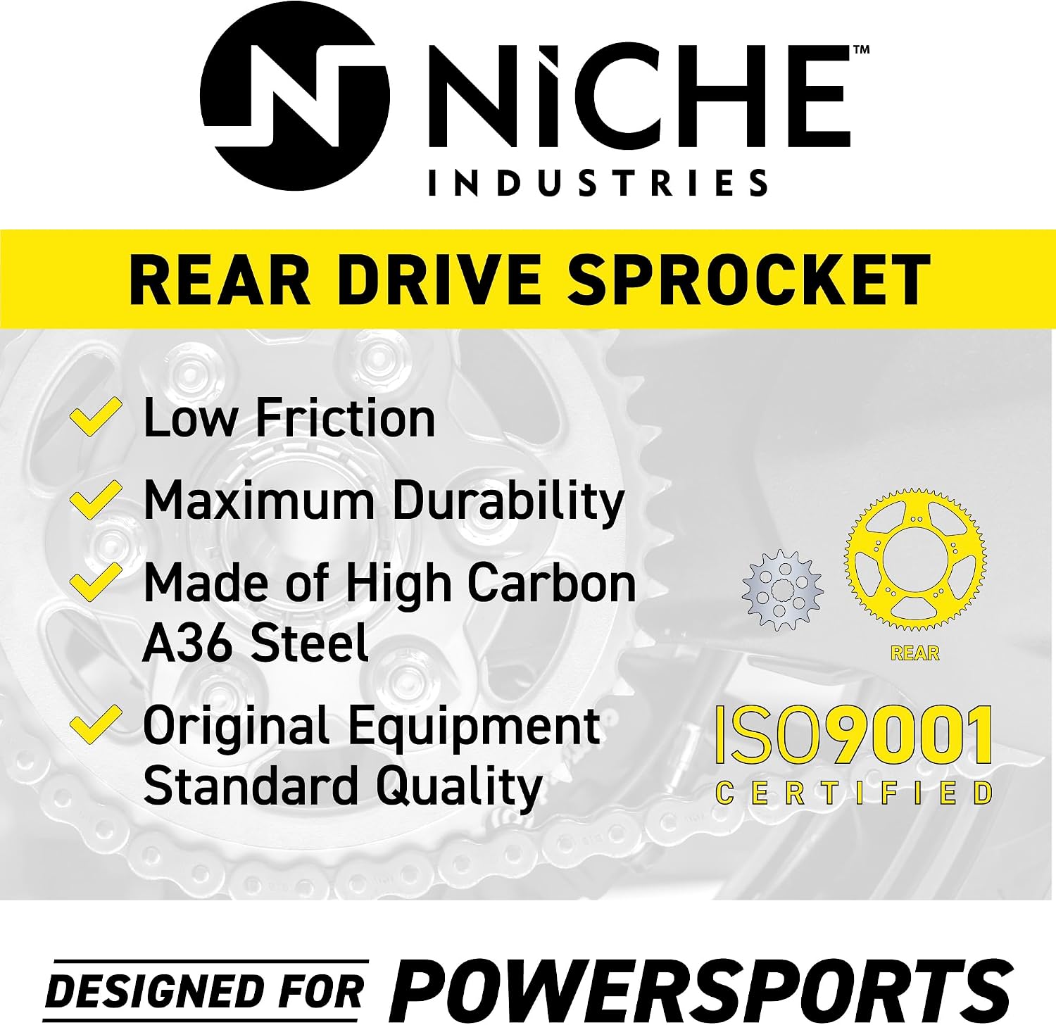 NICHE 428 Pitch 50 Tooth Rear Drive Sprocket for Honda 41201-KN4-000