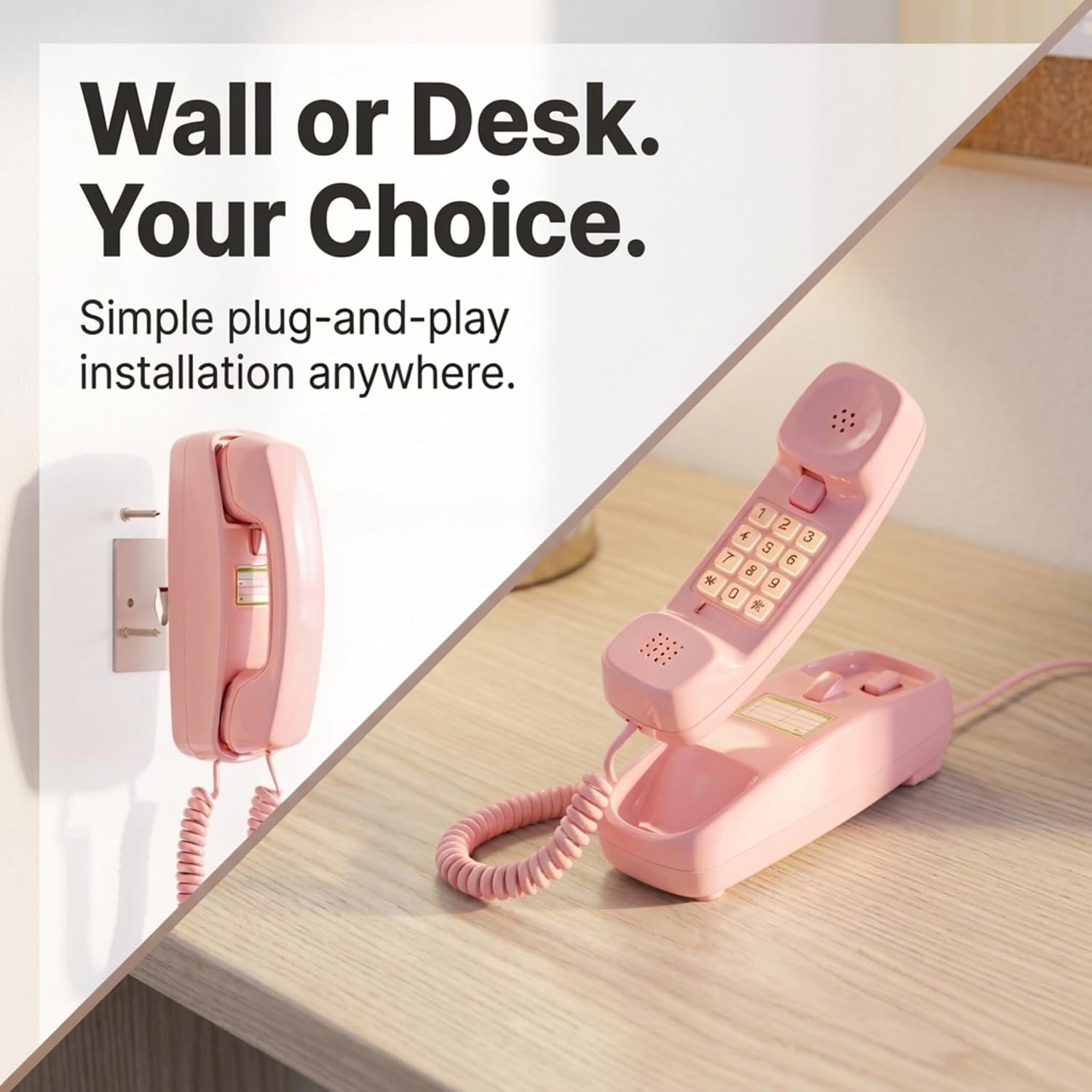 iSoHo Big Button Corded Phone for Seniors – Easy-to-Use Landline with Lighted Keypad, Ergonomic Handset & No Power Needed – Retro Home Phone for Elderly, Visually Impaired & Hard of Hearing | Telephone for seniors, visually impaired, lighted keypad, redi…