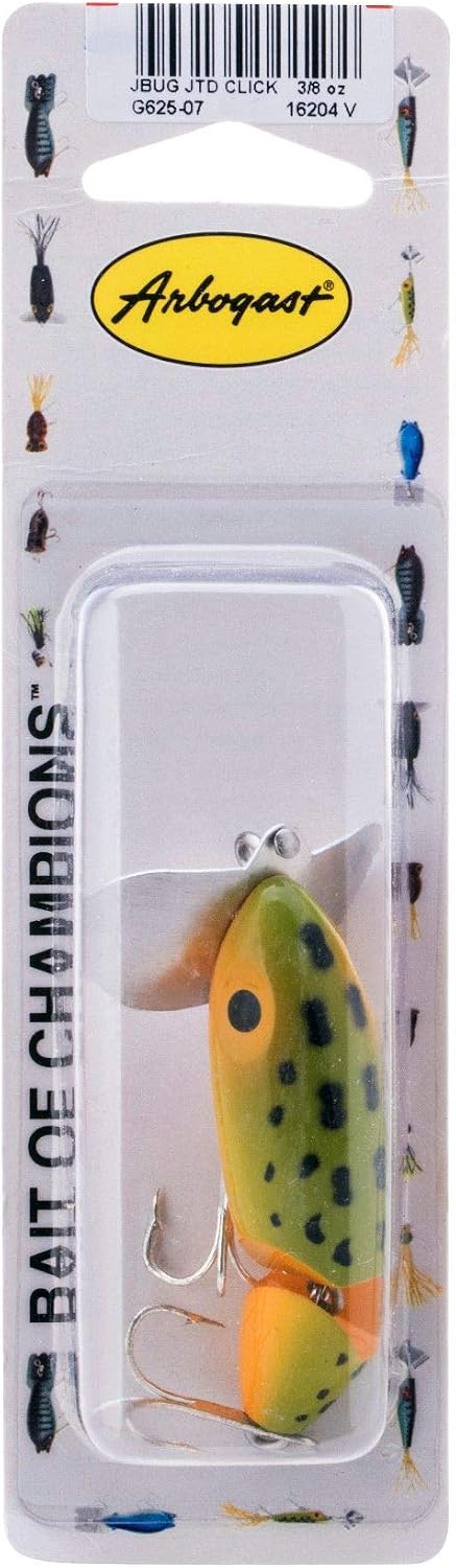 Arbogast Jitterbug Topwater Bass Fishing Lure - Excellent for Night Fishing