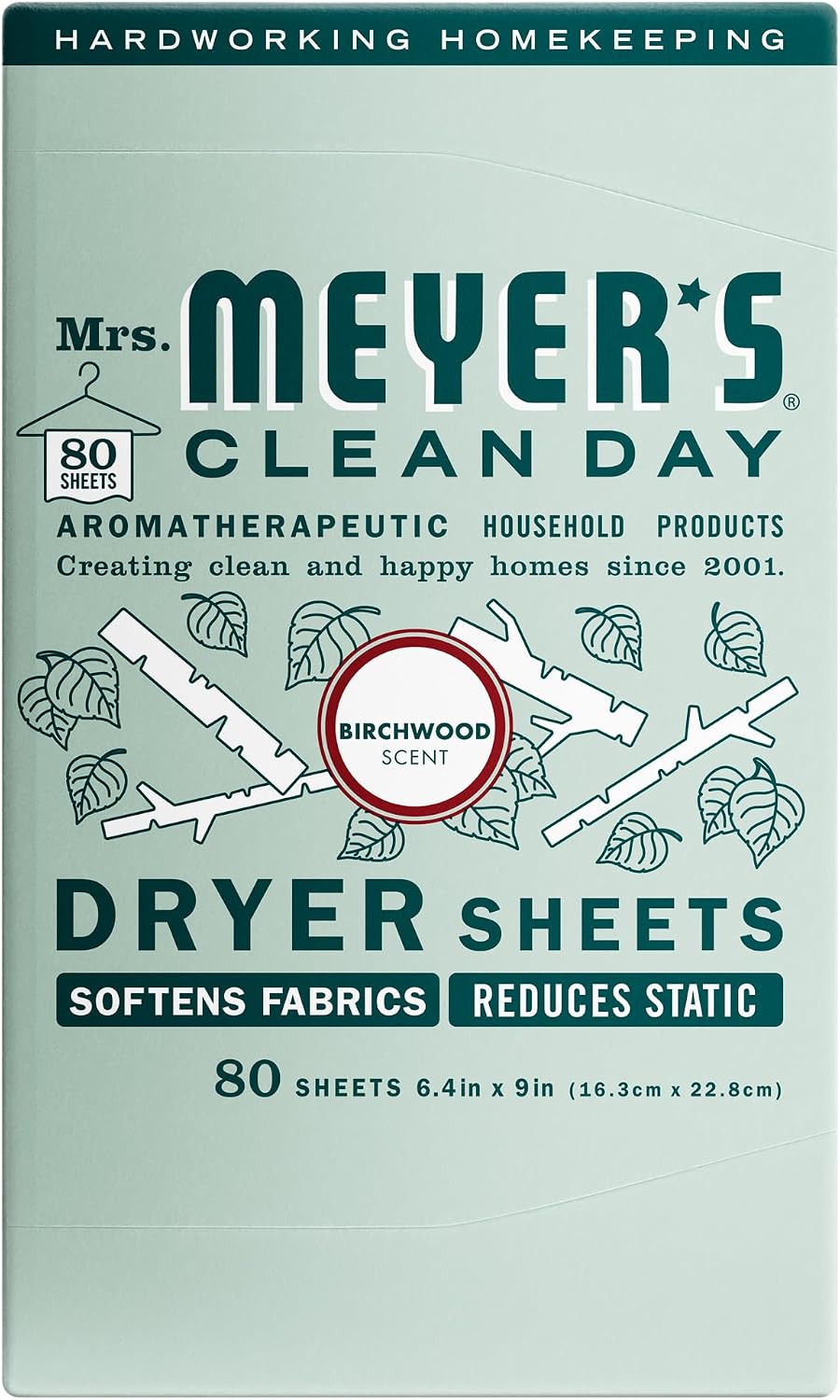 MRS. MEYER'S CLEAN DAY Dryer Sheets, Lavender, 80 ct