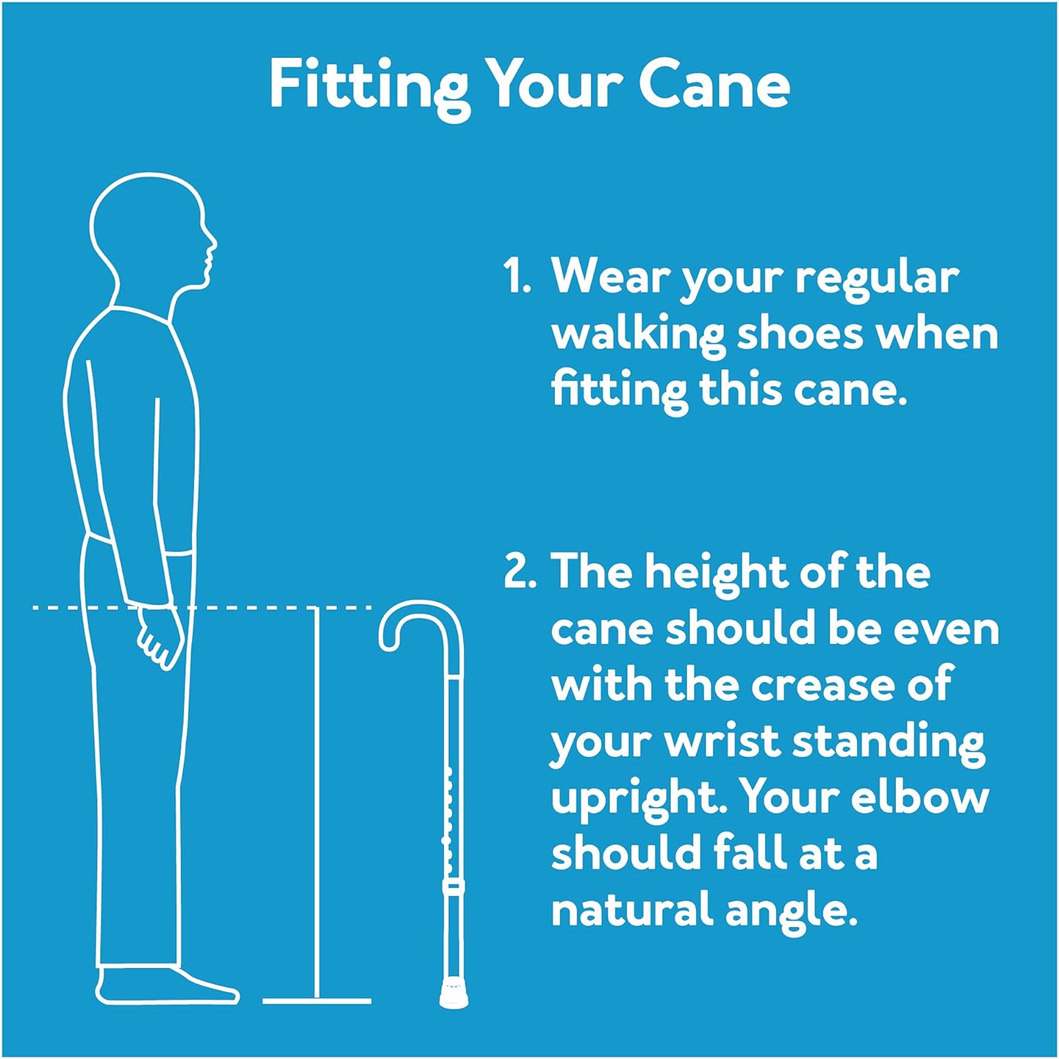 CAREX Solid Wood Walking Cane - Wooden Canes for Men & Women with 250 lb Weight Capacity - 36” Long, 1" Diameter