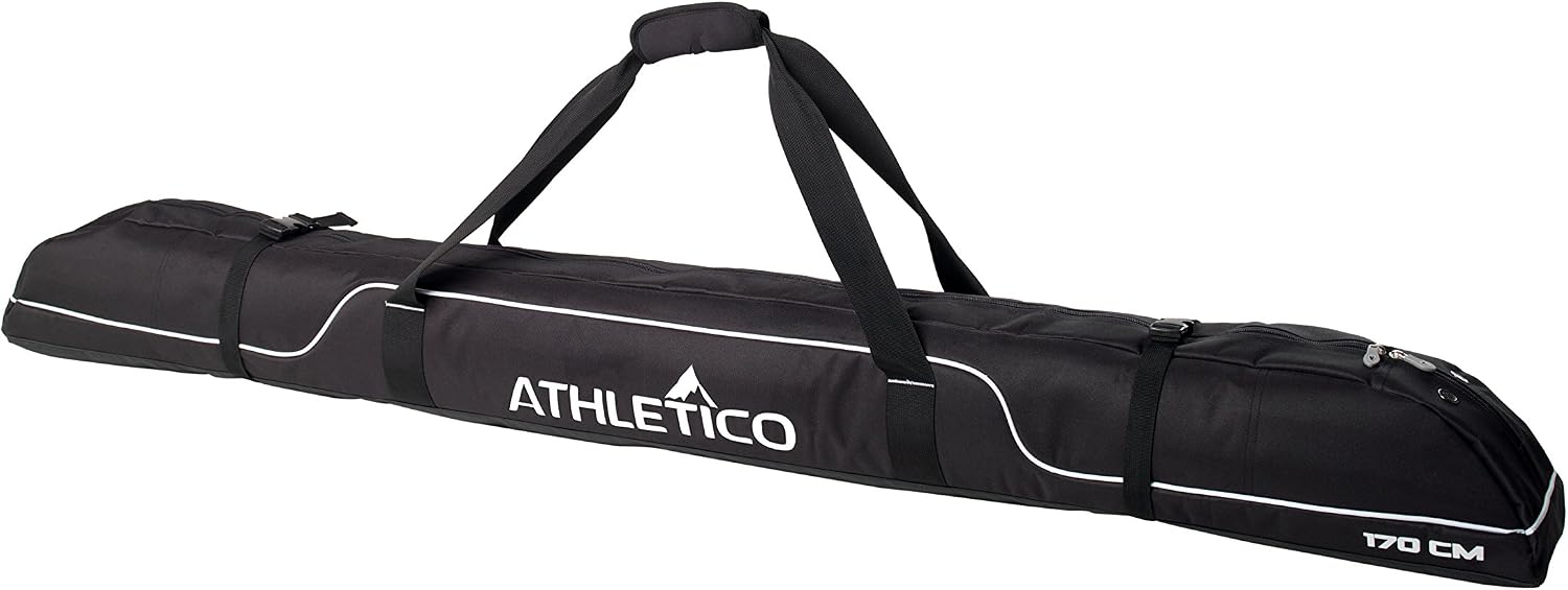 Athletico Diamond Trail Padded Ski Bag - Single Ski Travel Bag to Transport Skis