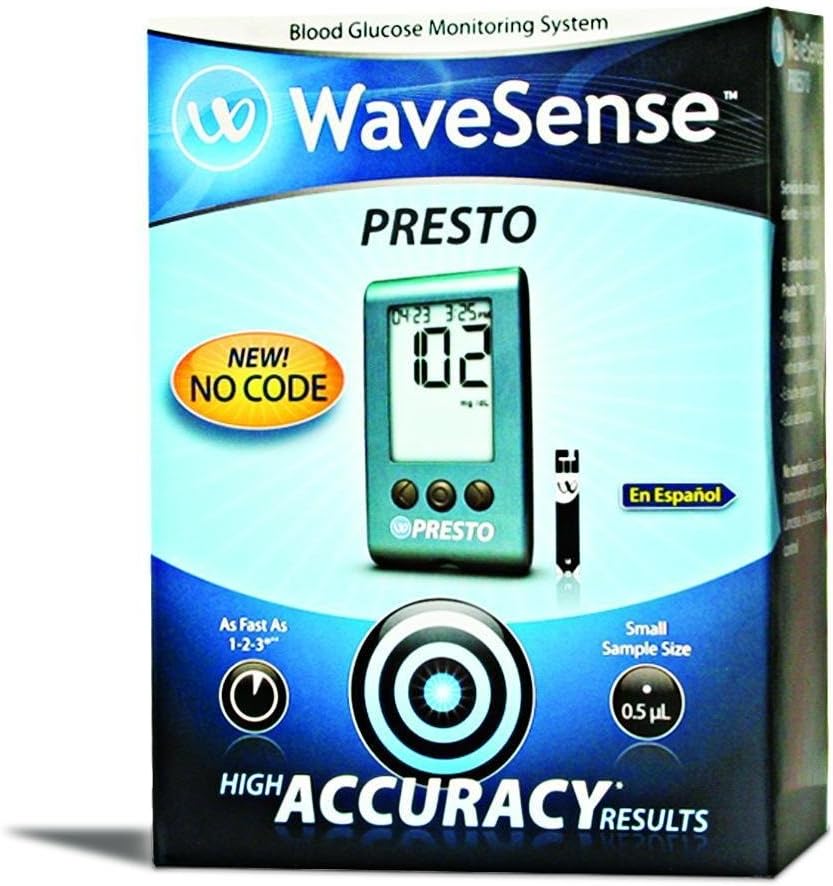 Agamatrix Wavesense Presto Blood Glucose Meter Kit