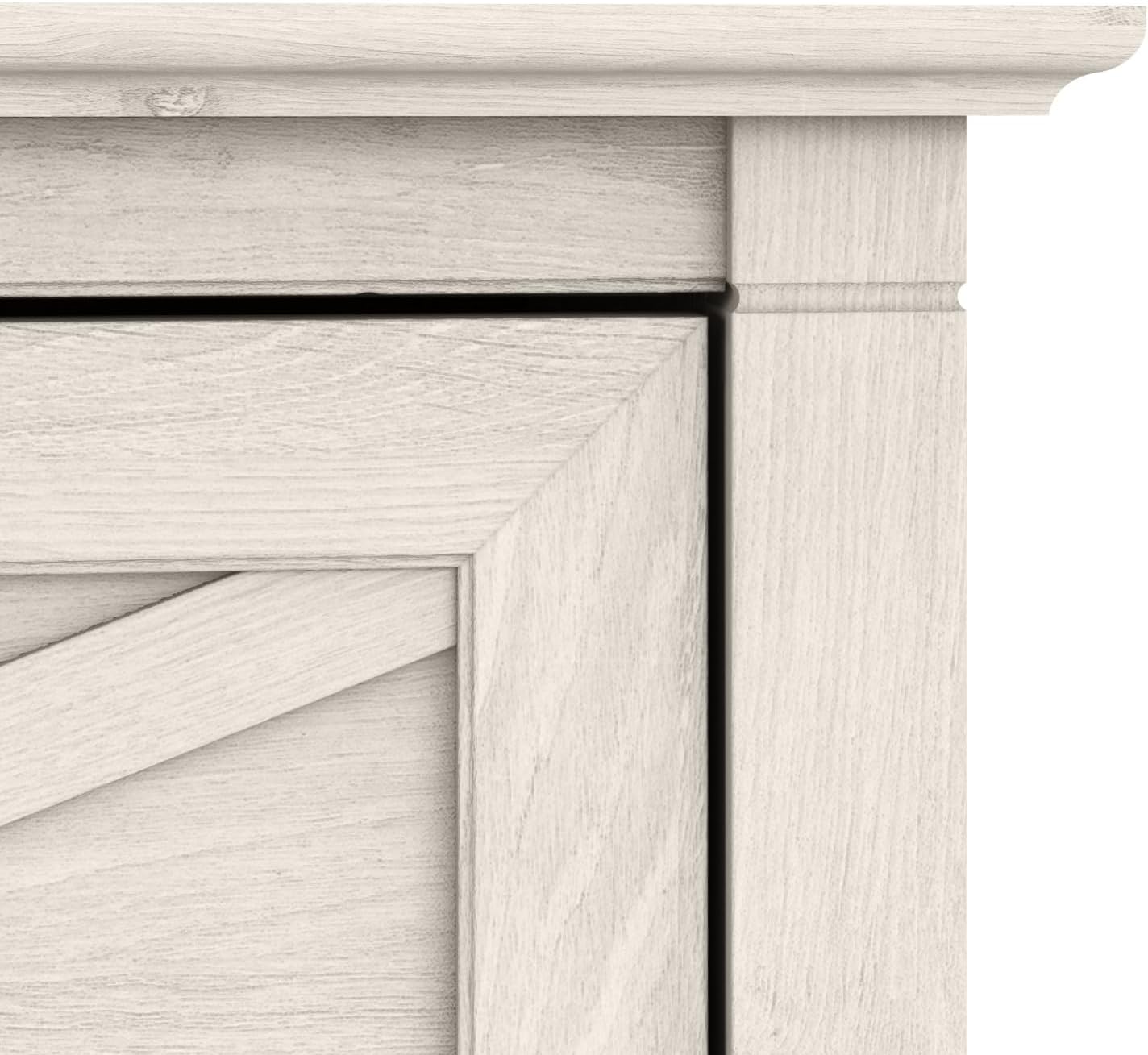 Bush Home Key West 2 Drawer Lateral File Cabinet in Washed Gray, Document Storage for Home Office, Accent Chest with Drawers