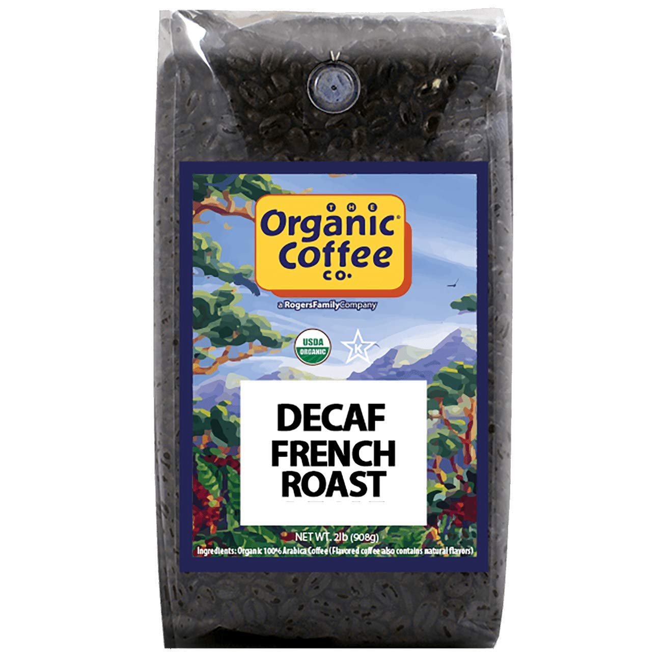 The Organic Coffee Co. French Roast Whole Bean Coffee, 2 lb bag