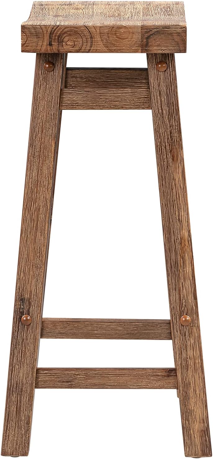 Boraam Sonoma Saddle Stool, Chestnut