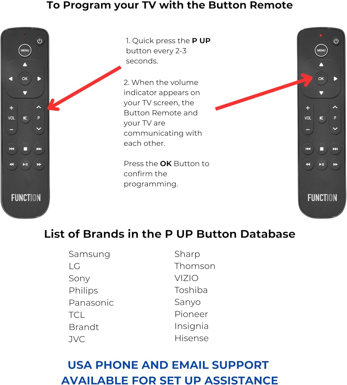 Function101 Button Remote for Apple TV (Infrared Edition) — Apple TV Replacement Remote for Apple TV 4K & All Models | Traditional Button Layout
