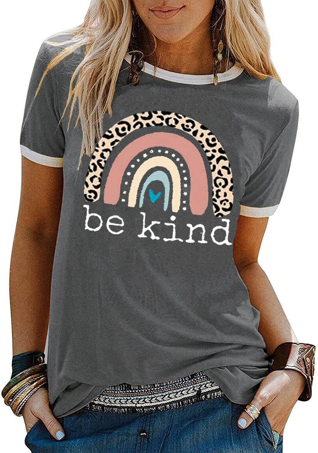 YEXIPO Graphic Tees for Women Short Sleeve Summer Tops Casual Cute T Shirts