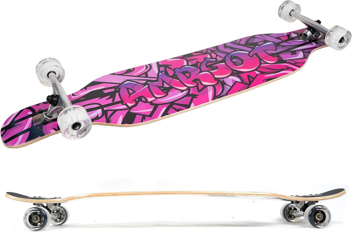 Amrgot 42 inches Complete Longborads Drop Through Deck Concave Cruise Professional Longboards