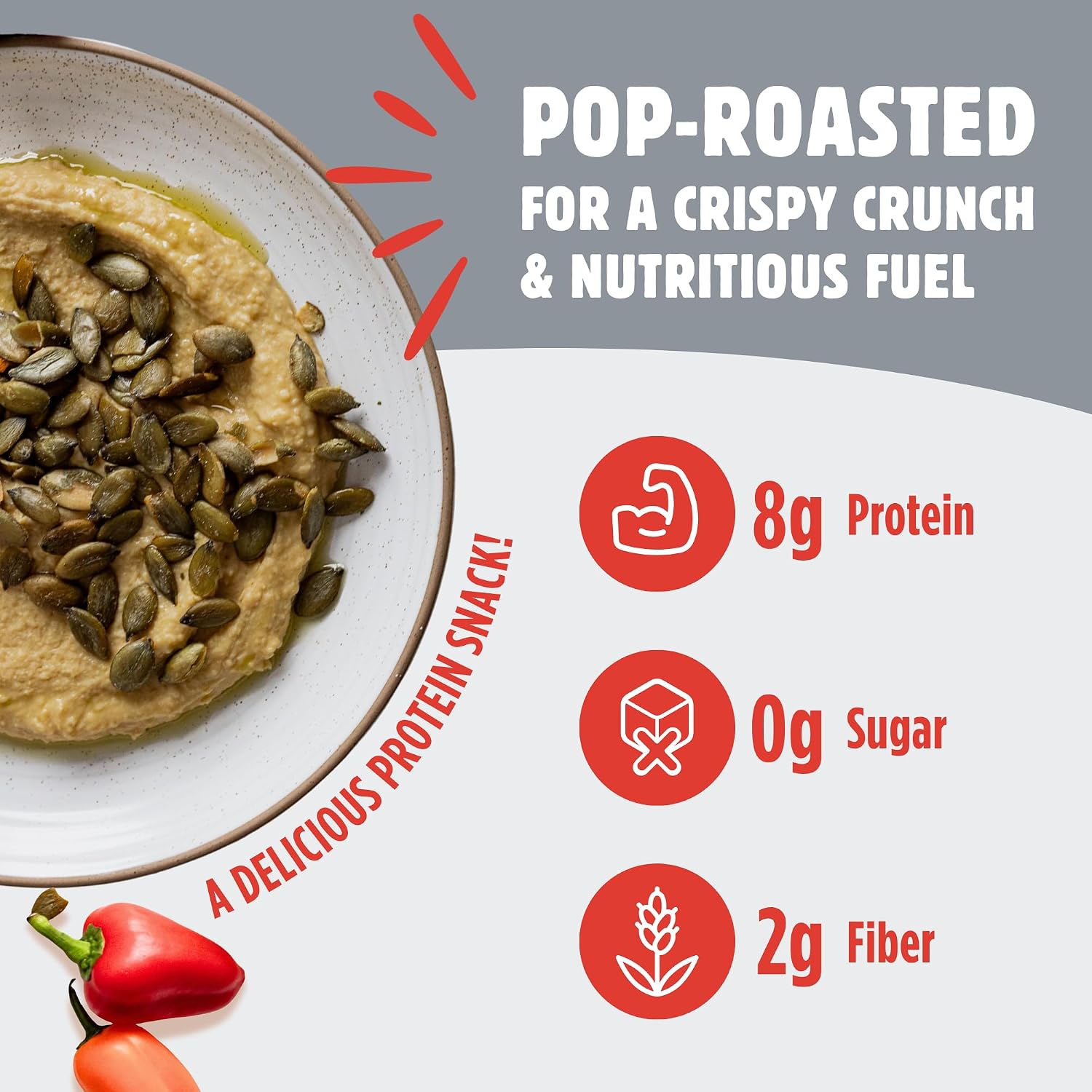 Top Fox Snacks - Organic Pop-Roasted Pumpkin Seeds | Healthy Protein Snacks - Gluten Free - Keto and Vegan Friendly (Himalayan Salt, 3.5 oz - 2 Pack)