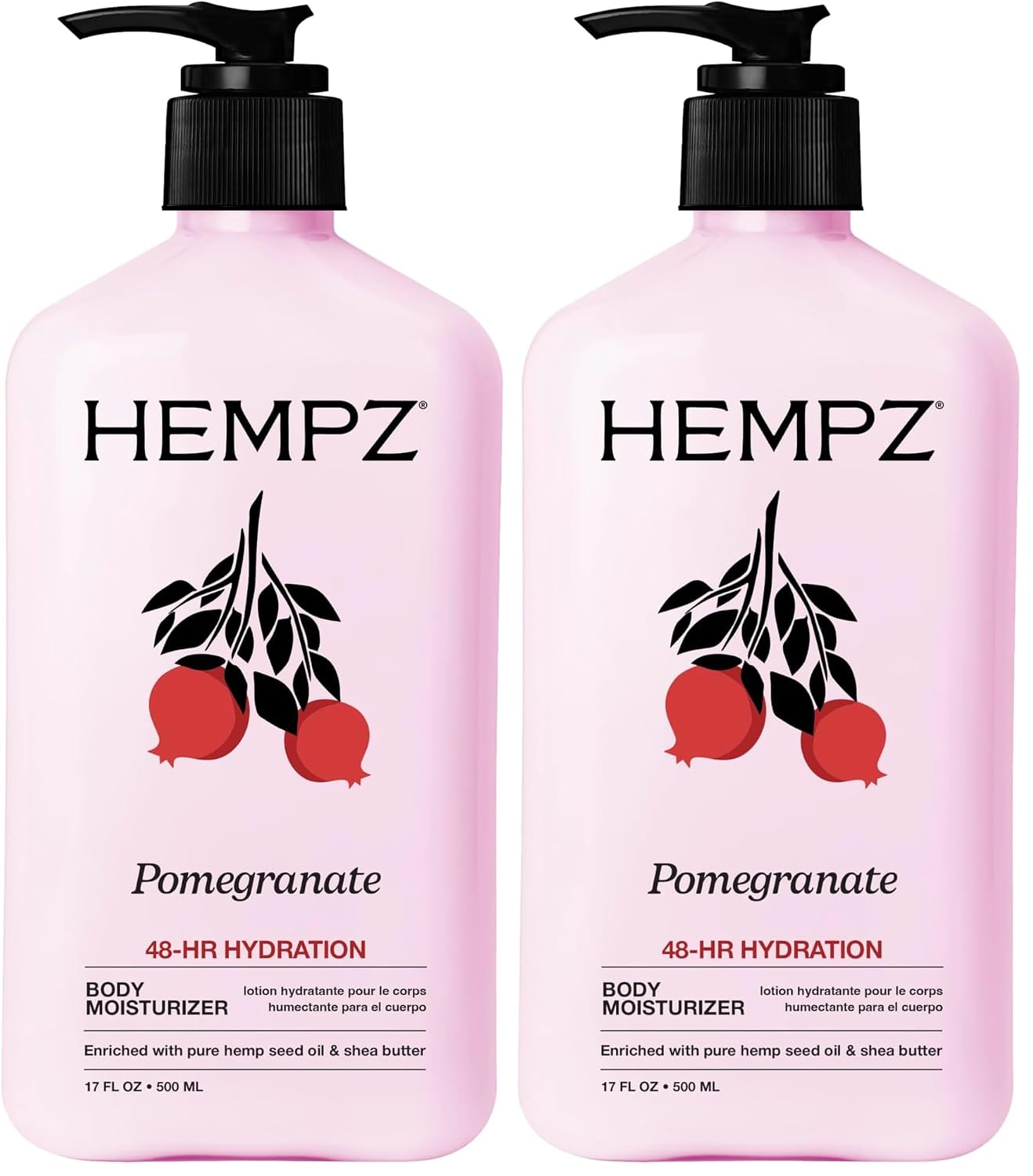 HEMPZ Body Lotion - Sweet Pineapple and Honey Melon - Daily Moisturizing Cream - 17oz