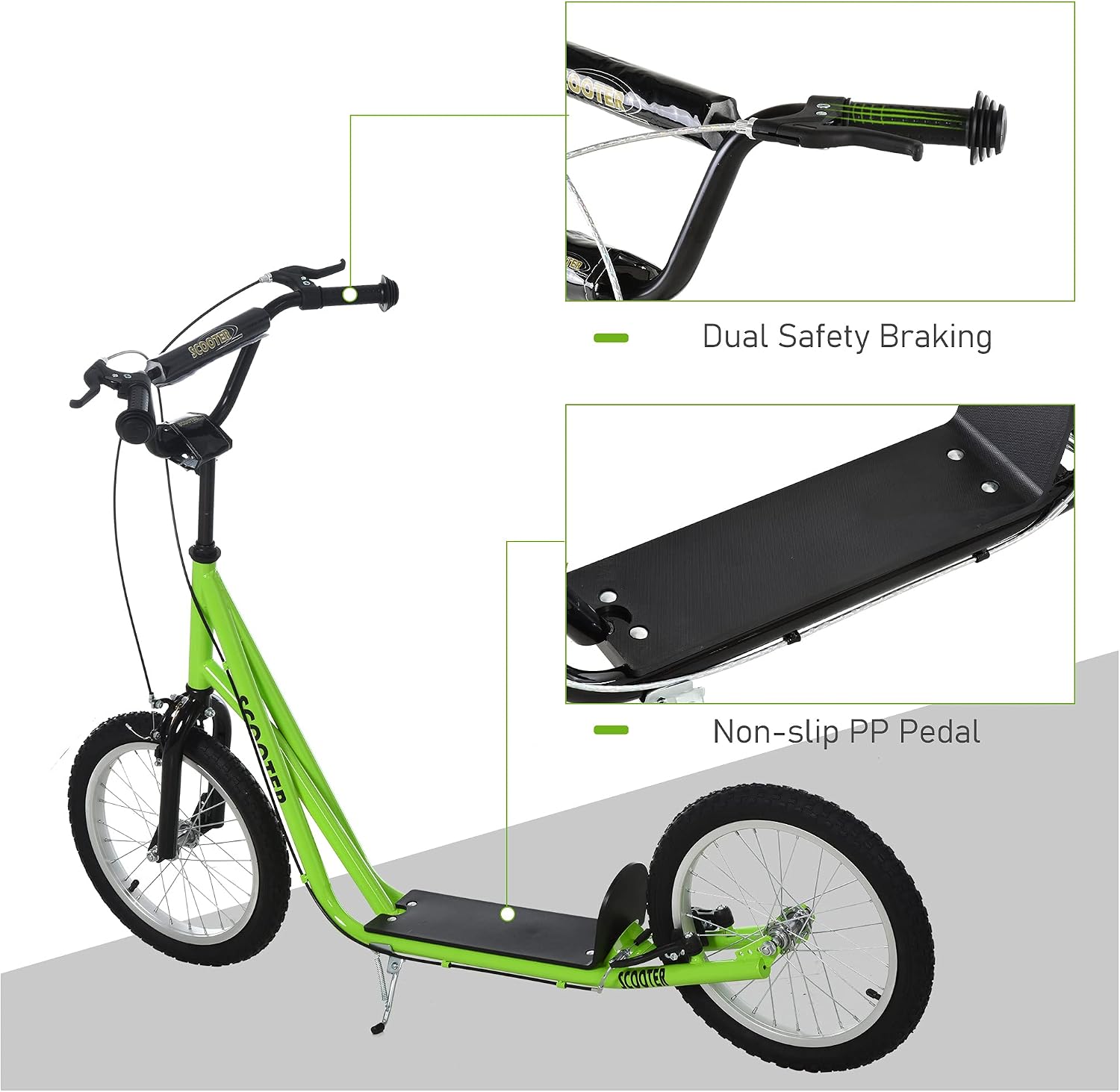 Aosom Youth Scooter Max Load 220 LBS Kids 5+