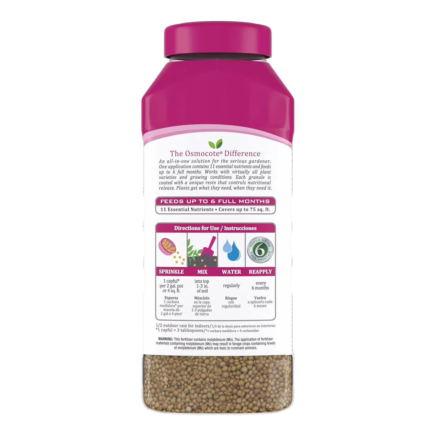 Osmocote Smart-Release Plant Food Flower & Vegetable, 4.5 lb. | For Edible Plants, Seasonal Vegetables, Fruits, Flowers, Herbs and More