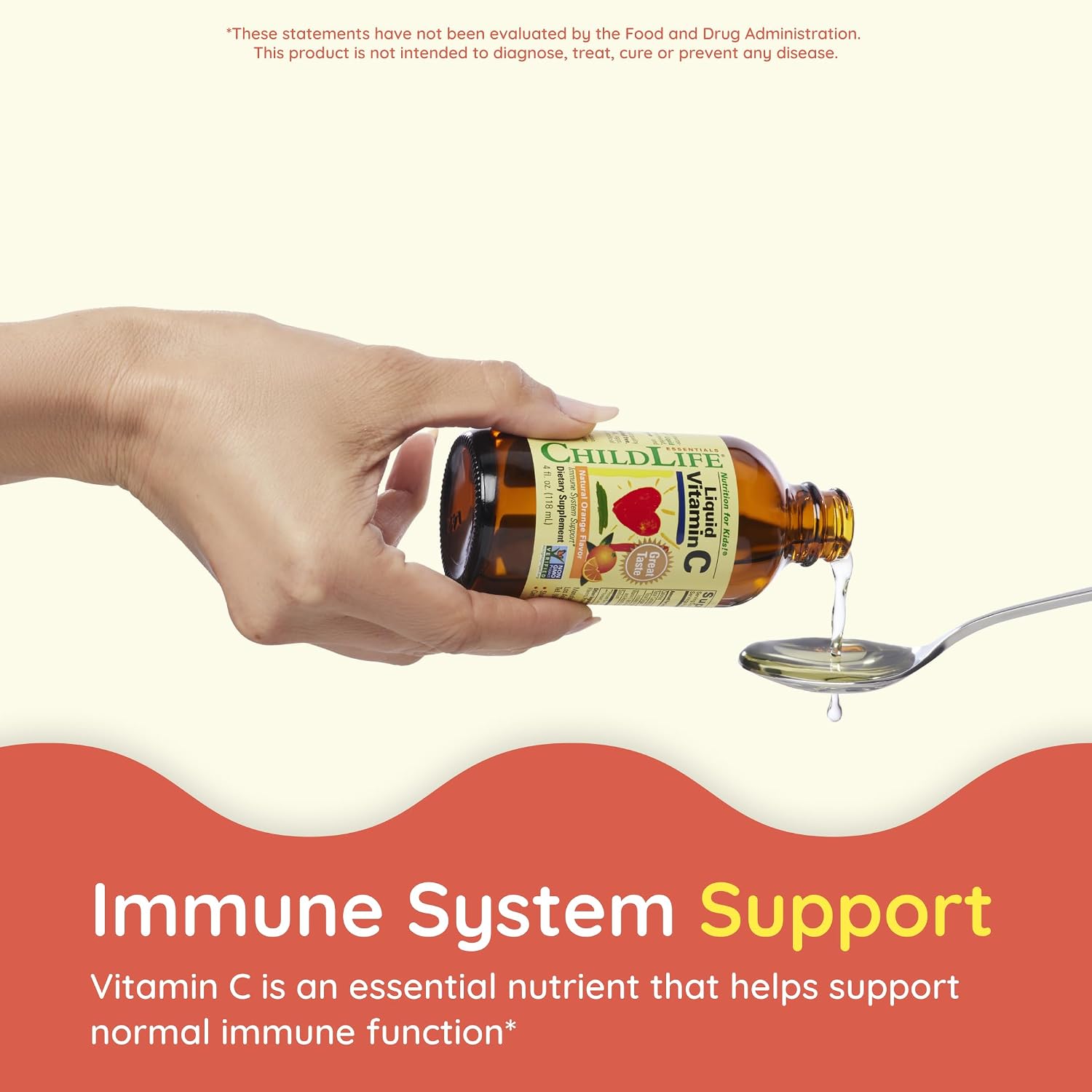 CHILDLIFE ESSENTIALS Liquid Vitamin C Low Sugar Kids, 4 Fl Oz (Pack of 3) | Pure Vitamin C Liquid Supplement, Toddlers, Babies, Immune System Support