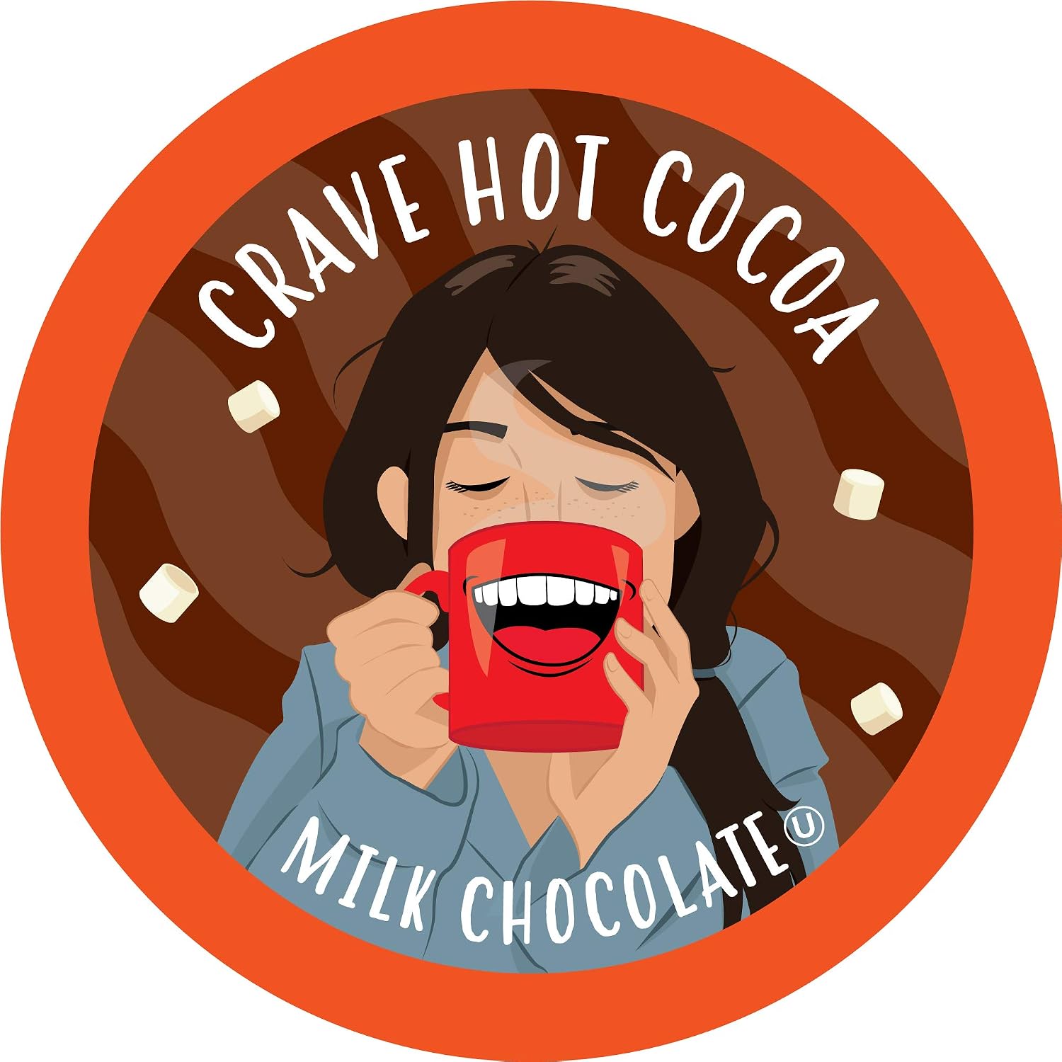 Crave Hot Chocolate Pods, Compatible with 2.0 K-Cup Brewers, Mint Chocolate, 40 Count