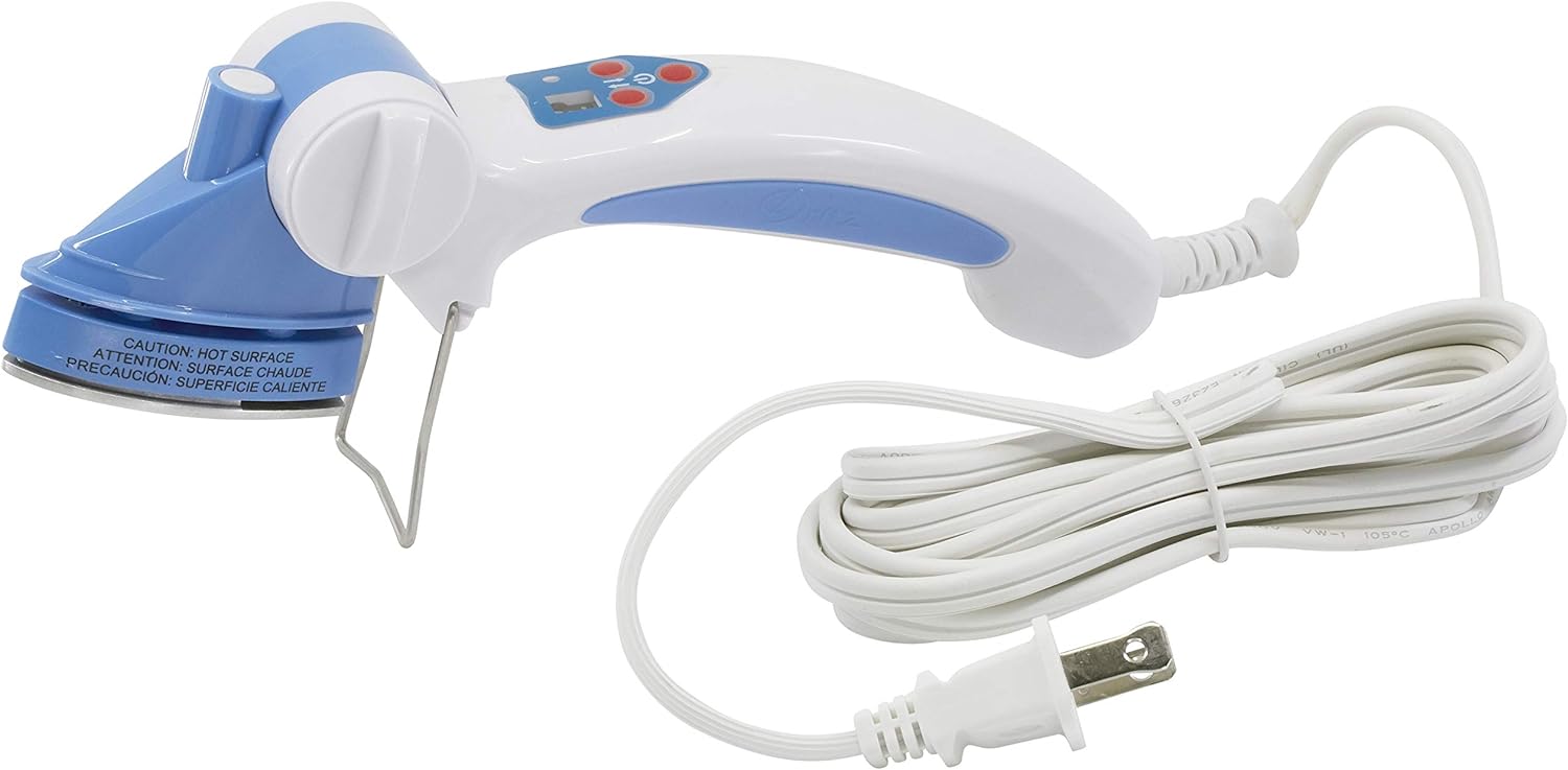Dritz 29500 Petite Press Portable Mini Iron,White | Mini Iron for Quilting, Crafts & Sewing - Travel Steamer for Clothes