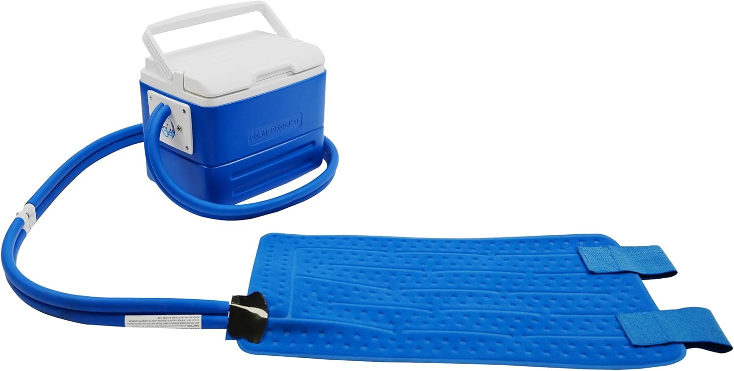 Polar Active Ice 3.0 | 9 QT Cold Therapy Ice Machine| Programmable Timer | 6 in 1 Universal Pad | Cryotherapy Pain Relief System | Ace Bandage Style Compression