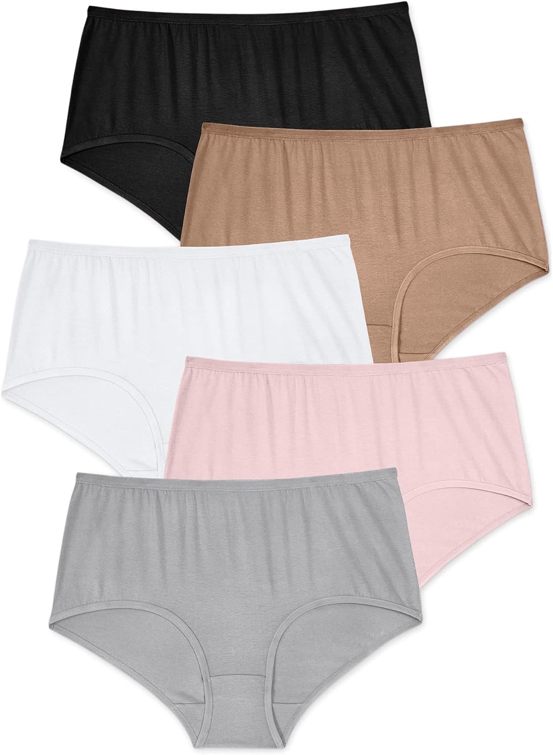 Comfort Choice Full Coverage Stretch Cotton Brief 5 Pack