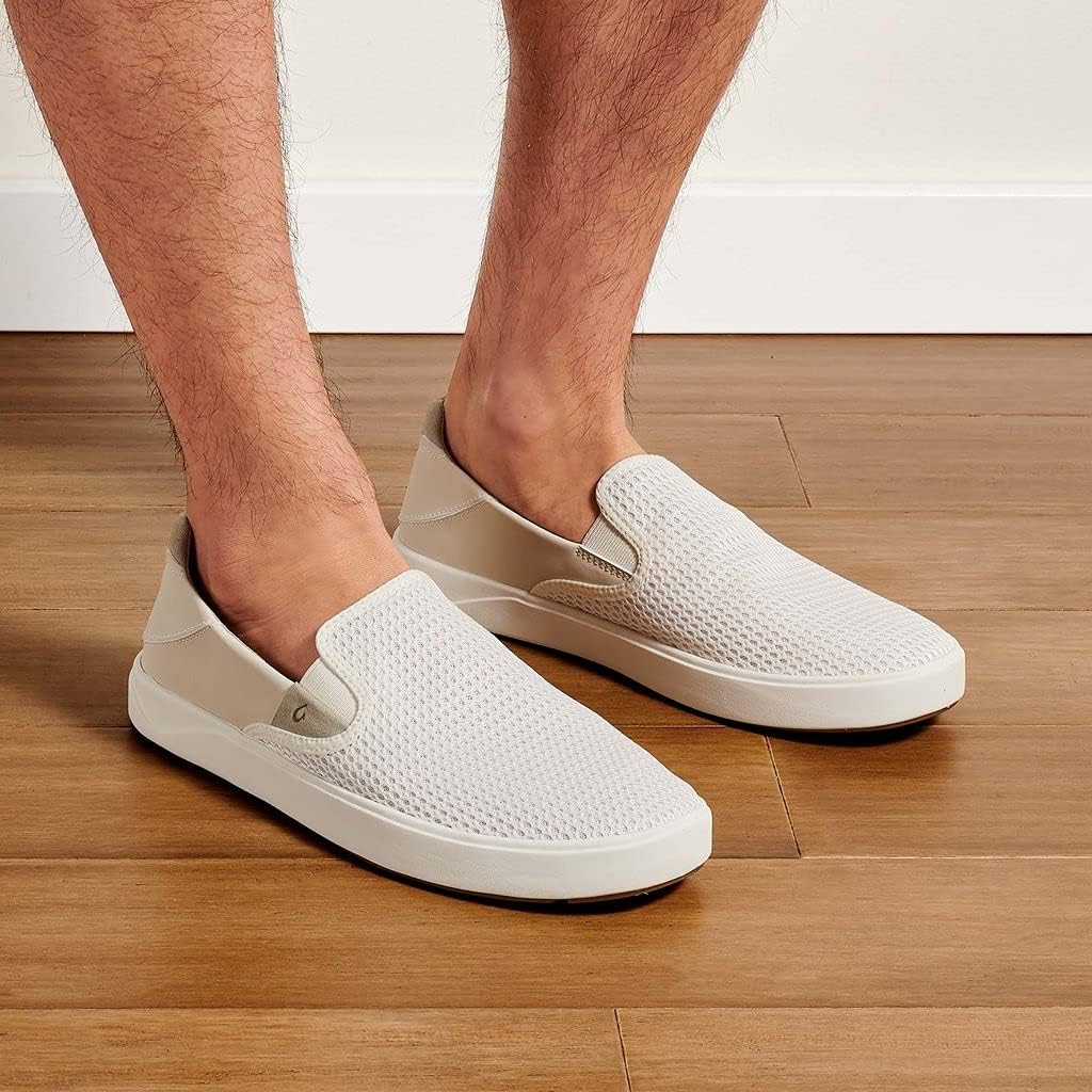 OluKai Lae'ahi Men's Slip On Shoes, Breathable Everyday Sneaker