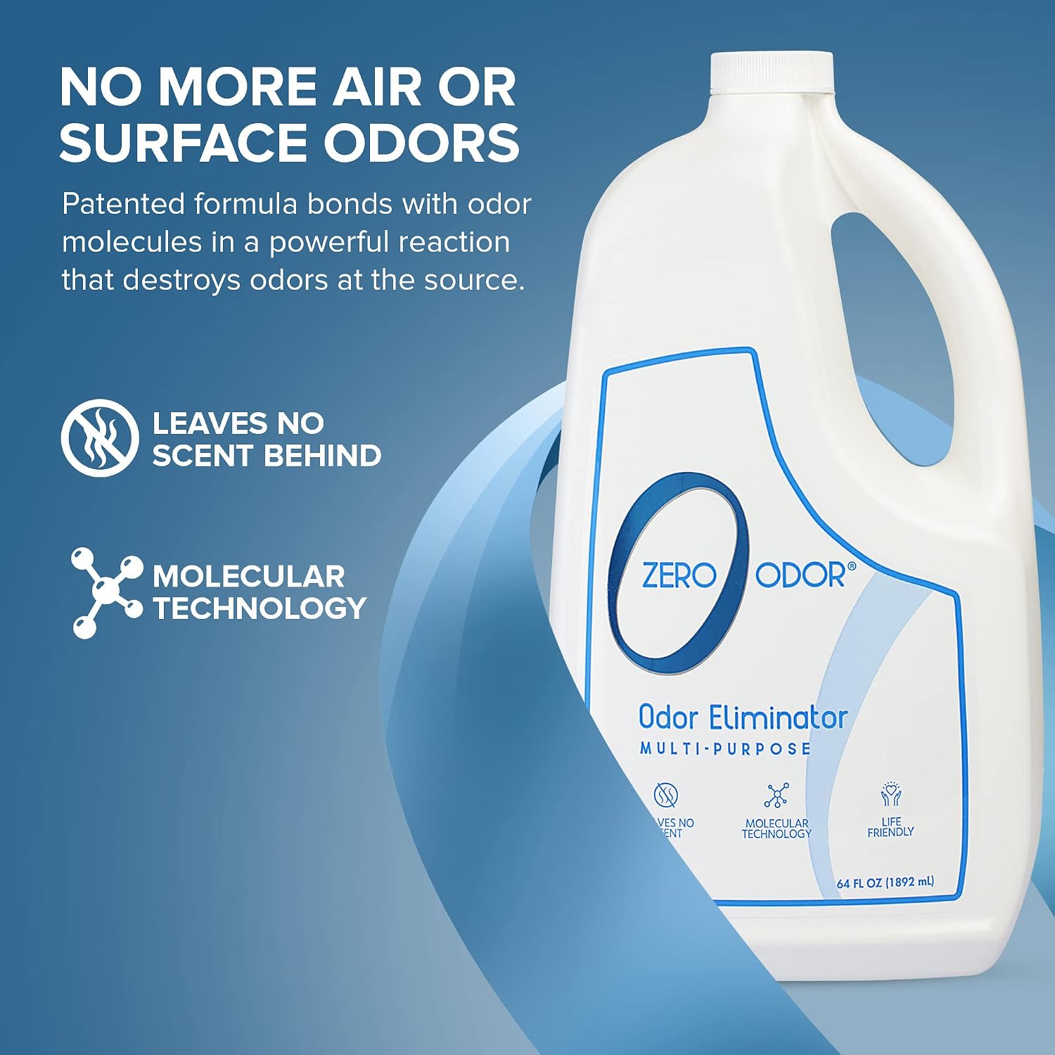 Zero Odor - Multi-Purpose Strong Odor Eliminator for Home, Office, Car, Bathroom, Hotel, Room Deodorizer, and Odor Neutralizer, 16oz