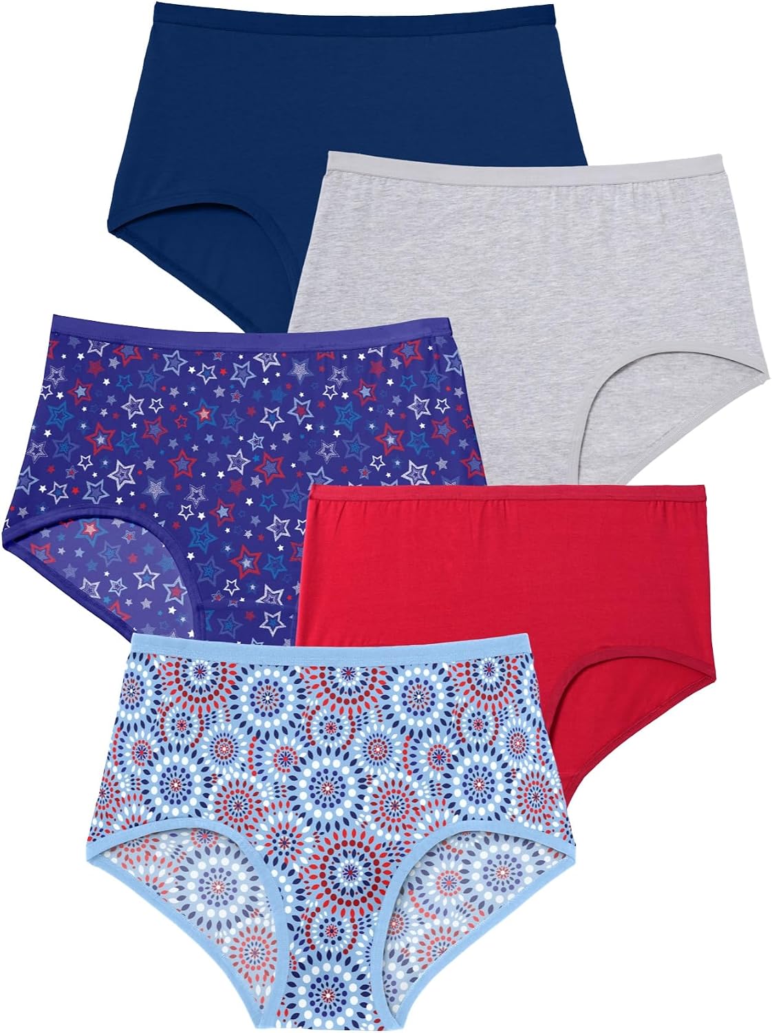 Comfort Choice Full Coverage Stretch Cotton Brief 5 Pack