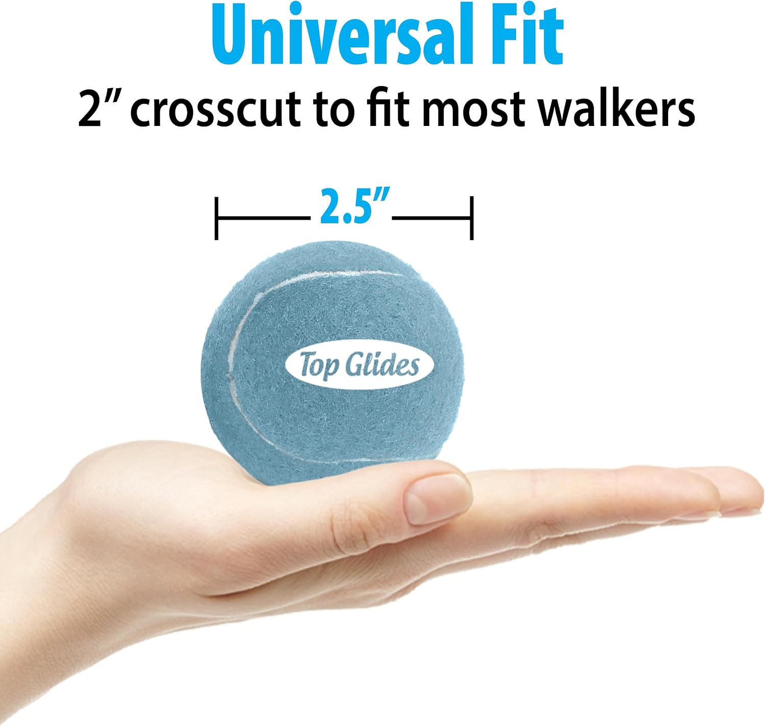 Top Glides Precut Walker Tennis Ball Glides