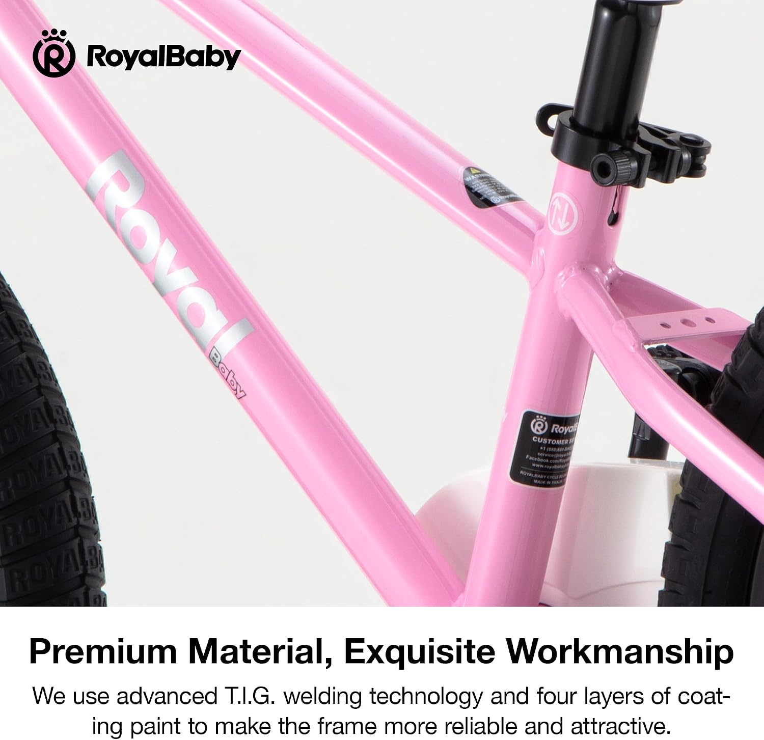 RoyalBaby Freestyle Kids Bike 12 14 16 Inch with Training Wheels, 18 Inch with Kickstand, Bicycle for Ages 3-10 Years Boys Girls