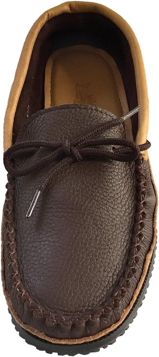Laurentian Chief Men's Moose & Elk Leather Moccasin Shoes