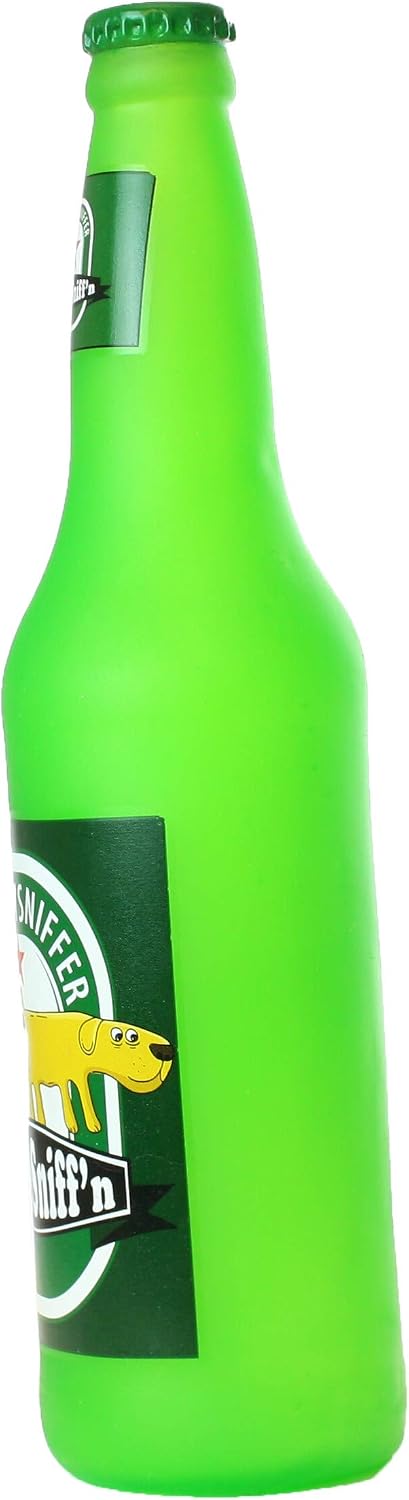 SILLY SQUEAKERS Tuffy Beer Bottle Dog Toy: Squeaky Dog Toy, Washable and Floats, Vinyl