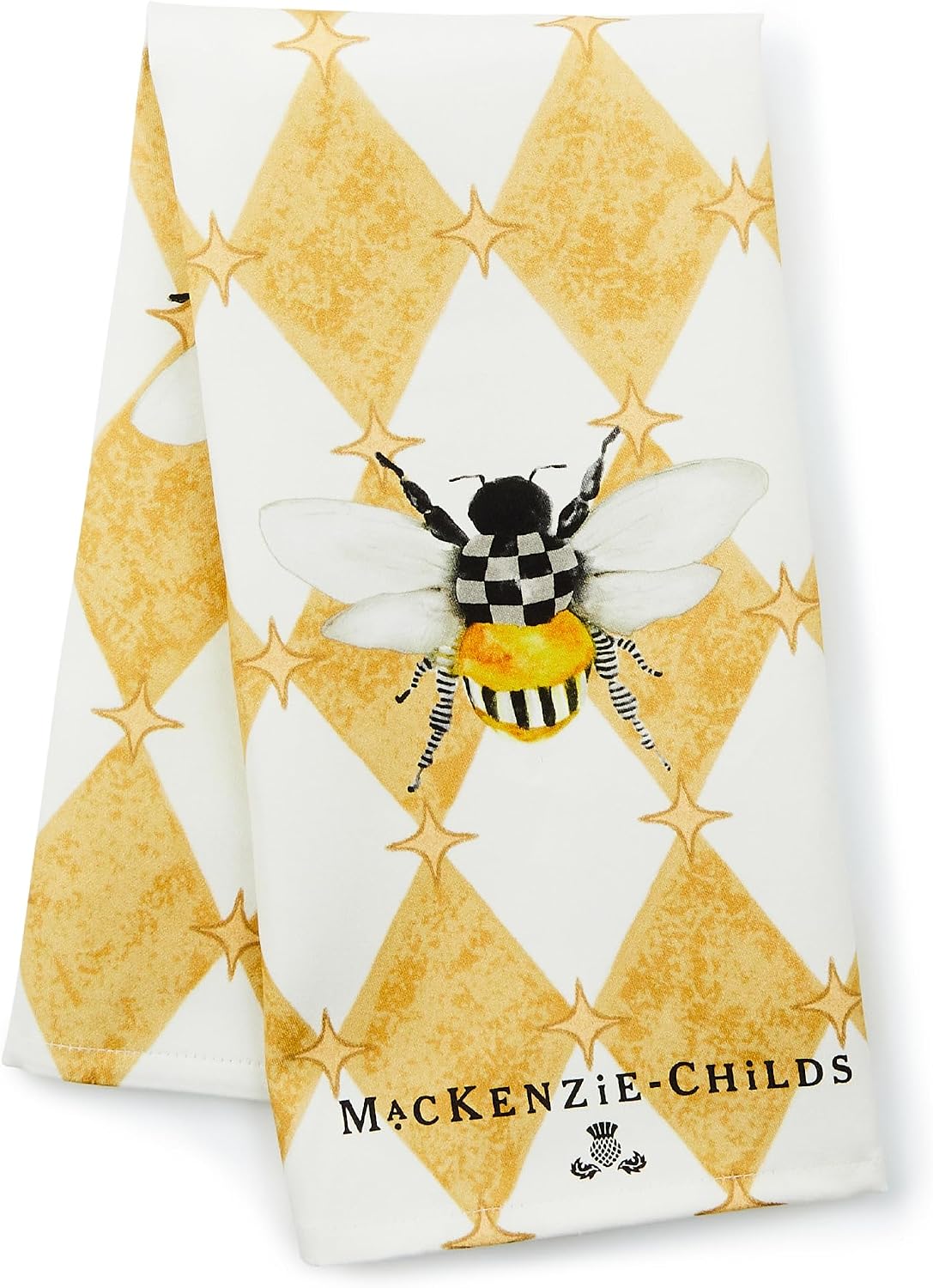 MACKENZIE-CHILDS Cotton Dish Towel, Hydrangea Tea Kettle