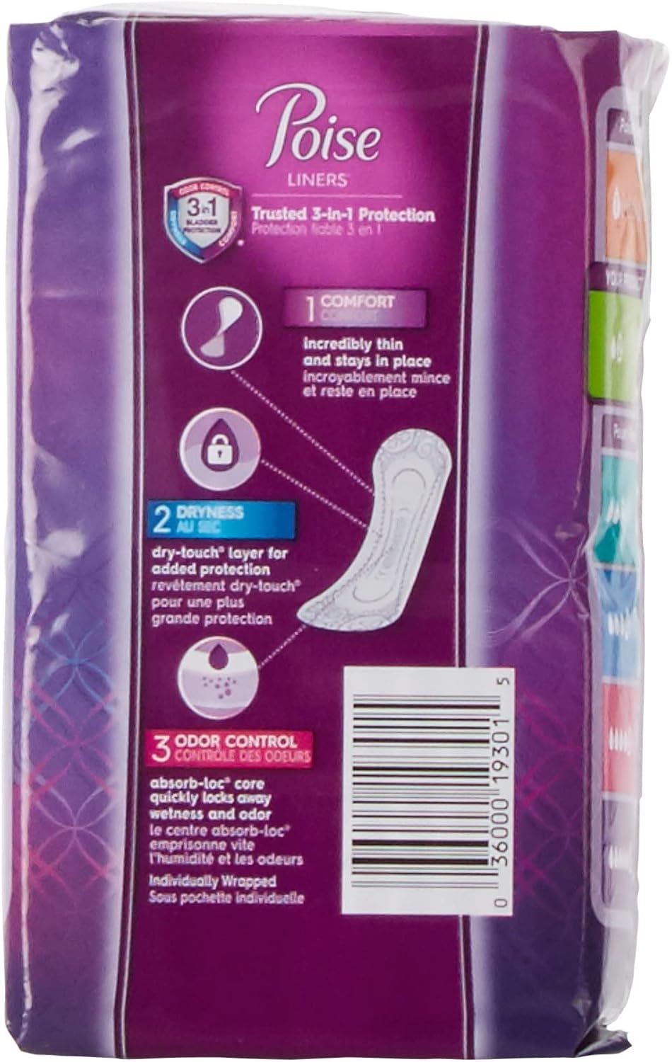 Poise Fresh Protection Female Incontinent Pad Regular Length 7.5" 19305, Light, 78 Ct