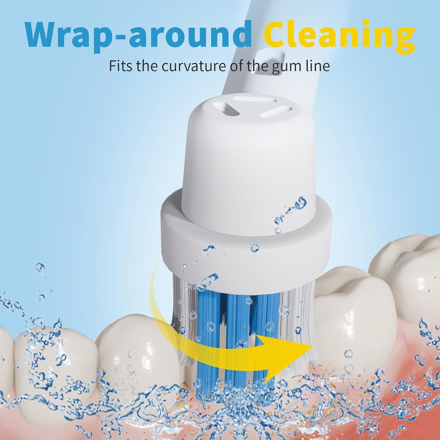 Replacement Toothbrush Heads Compatible with Oral B Braun, 12 Pcs | Professional Electric Toothbrush Brush Heads, Compatible with Oral B Replacement Heads Refill, 7000/Pro 1000/9600/500/3000