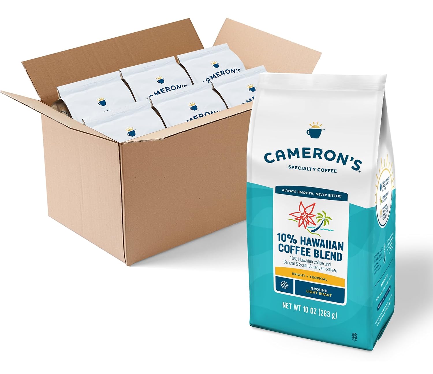 Cameron's Coffee Roasted Ground Coffee Bag, Flavored, Vanilla Hazelnut, 32 Ounce