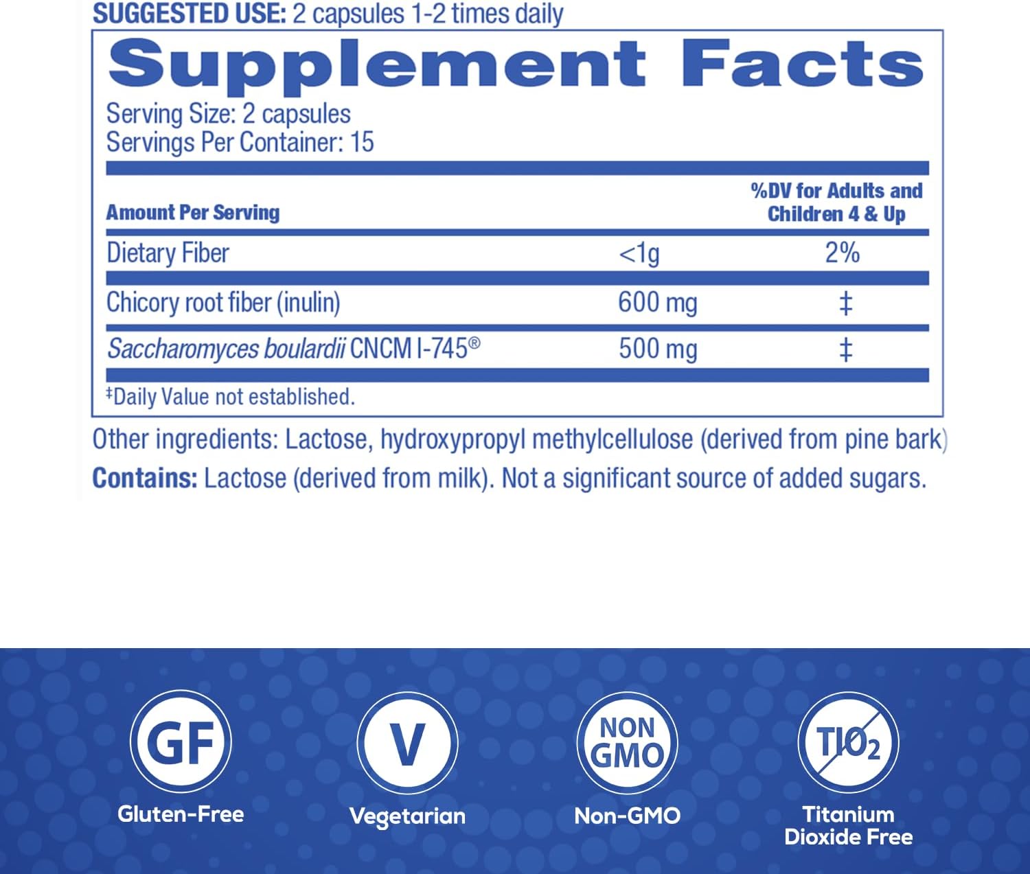 Florastor Advanced Pro+Pre Daily Probiotic and Prebiotic, 30 Capsules | Boosts Good Bacteria with Saccharomyces Boulardii CNCM I-745