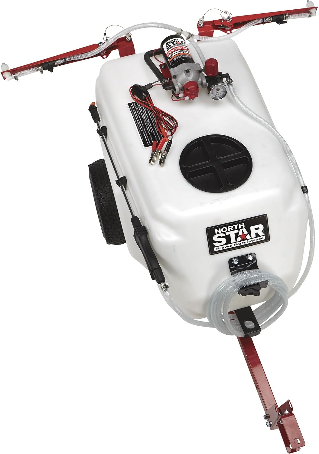NorthStar 31-Gallon Tow-Behind Boom/Spot Sprayer, 2.2 GPM, 12V, 70 PSI | NSQ on-demand pump, Spring-loaded breakaway boom, Wide-area coverage