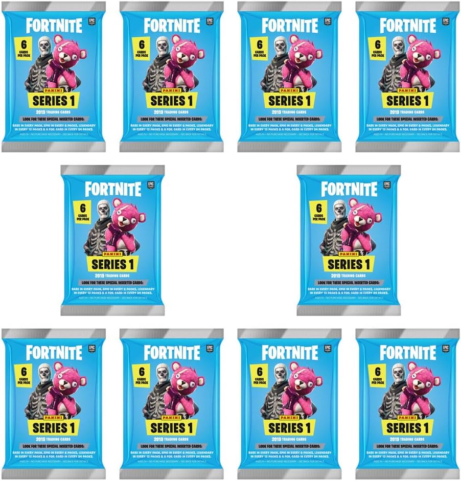 2019 Panini Fortnite Series 1 Trading Cards, 10-Pack Mega Bundle
