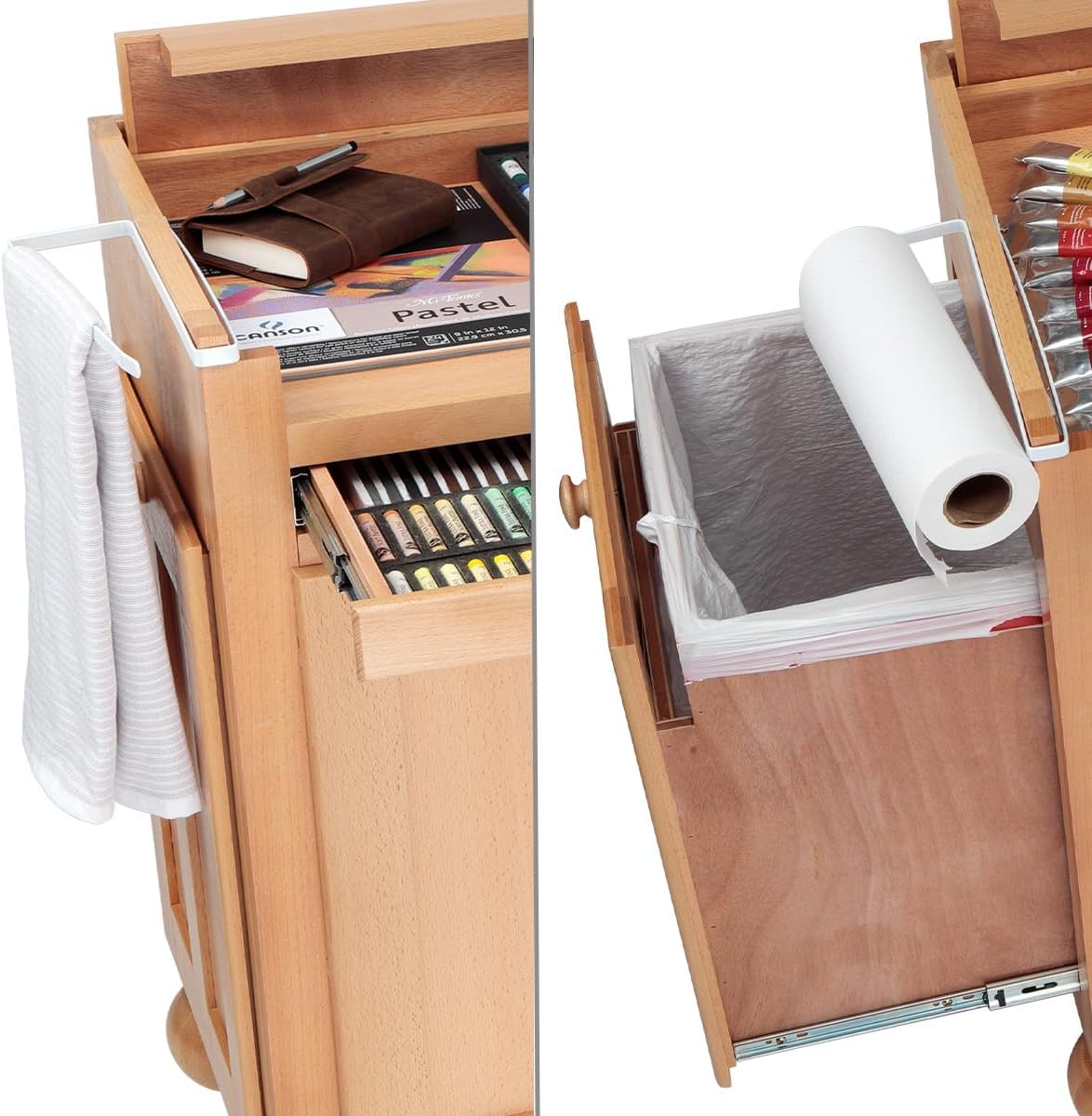 Creative Mark Todd Reifers Signature Artist Workstation - Crafting Table with Storage Cabinet
