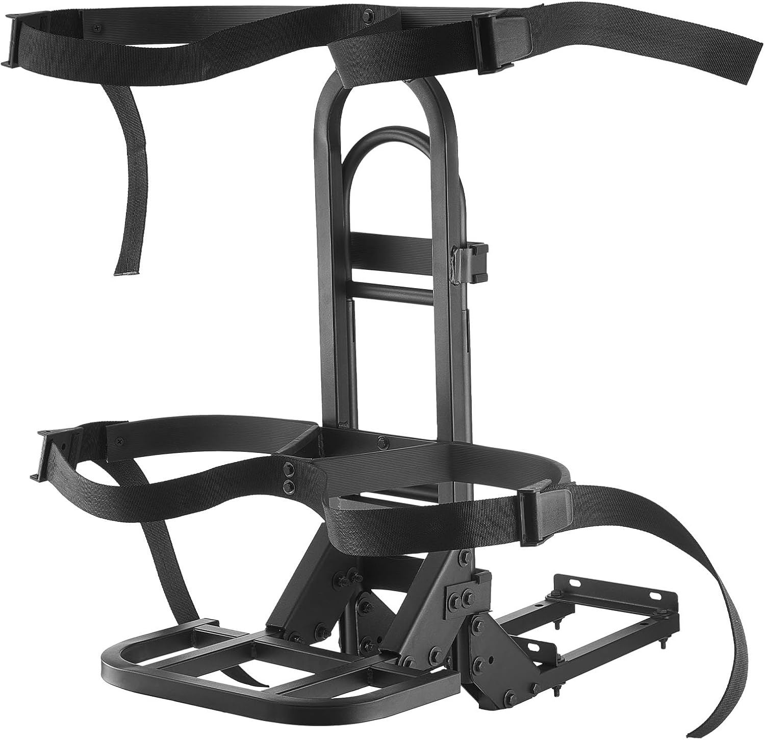 VEVOR Golf Cart Bag Holder, Compatible with Yamaha, EZGO, Club Car Rear Seat Grab Bar, Most Golf Carts, Space-Saving Carbon Steel Bag Holder Bracket