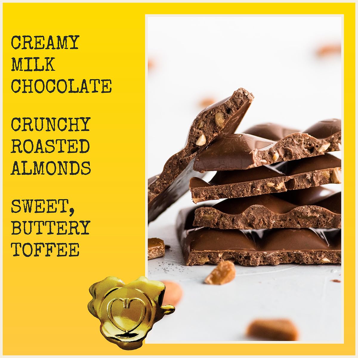 Chocolove Creamy Milk Chocolate Bars | 33% Cocoa | Crafted with Silky Premium Chocolate | Non-GMO, & Gluten-Free, 3.2 oz Bar (12 Pack)