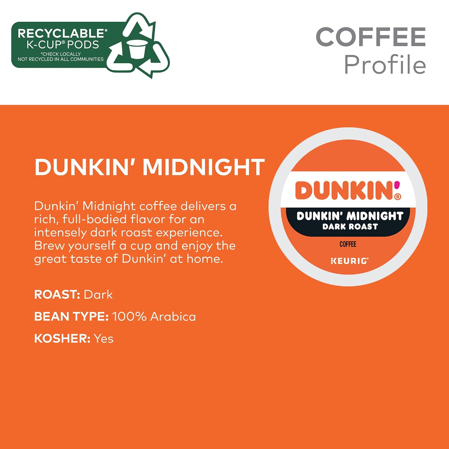 Dunkin Donuts Original Flavor Coffee K-Cups For Keurig K Cup Brewers (16 Count)