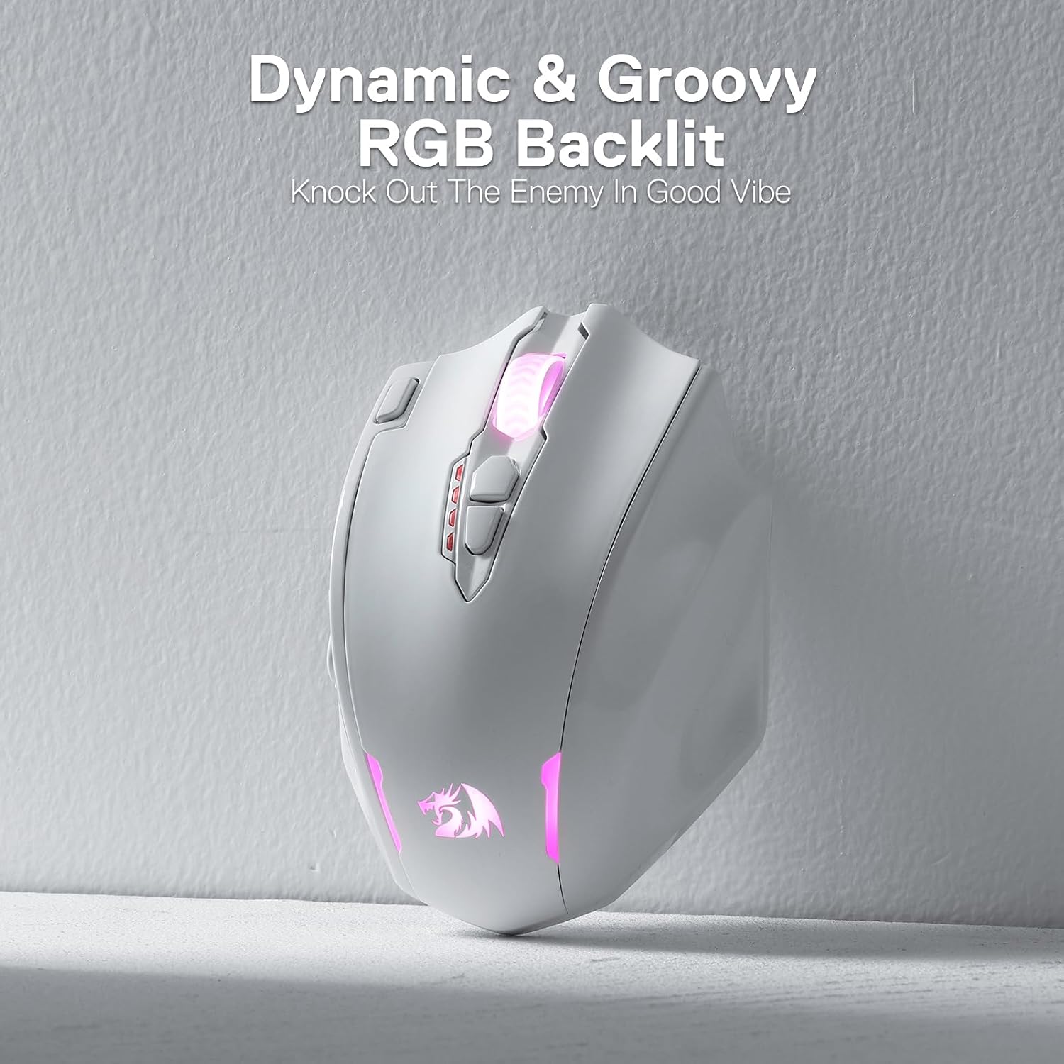 Redragon M908 Wired MMO RGB Gaming Mouse 12400 DPI Remapping Keys | Stable Lag-Free Connection, Redefine Keybinding Macro, Vibing Backlight, Ergonomic Grip Body Comfort